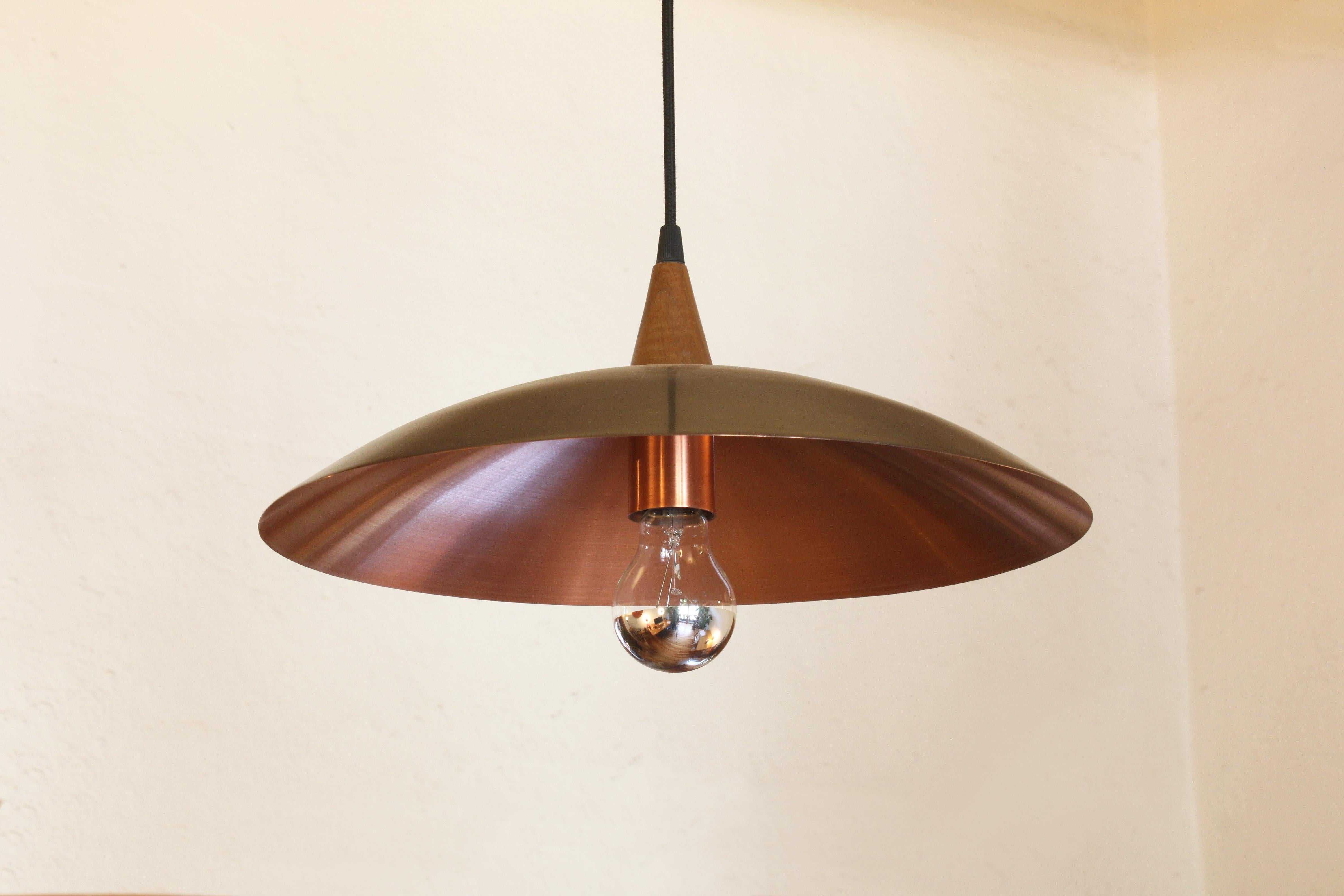 Copper Plato Abajo 40 Pendant Lamp, Maria Beckmann, Represented by Tuleste Factory