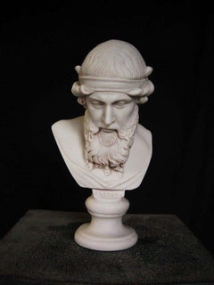 Plato Marble Bust Sculpture, 20th Century