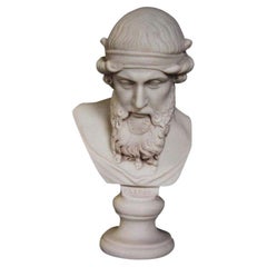 Plato Marble Bust Sculpture, 20th Century