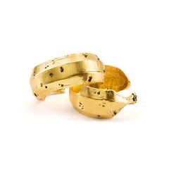 "Plato-No" Collection Bracelet – Gold-Plated Bronze
