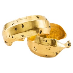 "Plato-No" Collection Bracelet – Gold-Plated Bronze