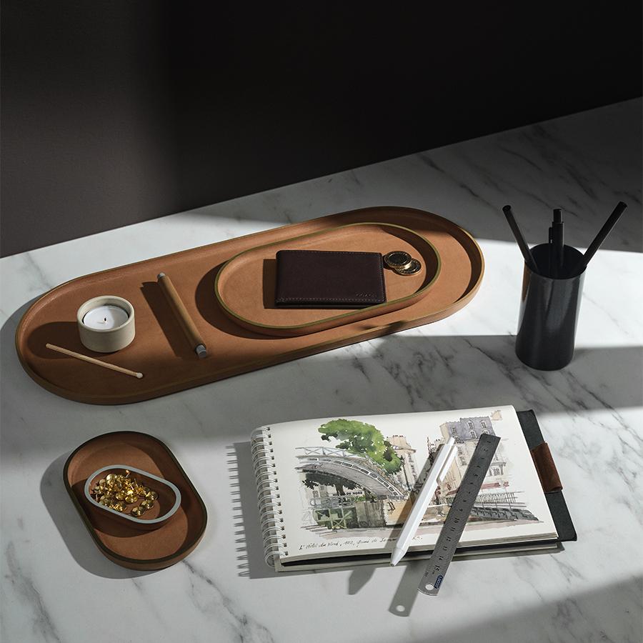 Plato 'Oval Trio' Desk Organizer Design by Defne Koz for Uniqka For Sale 5