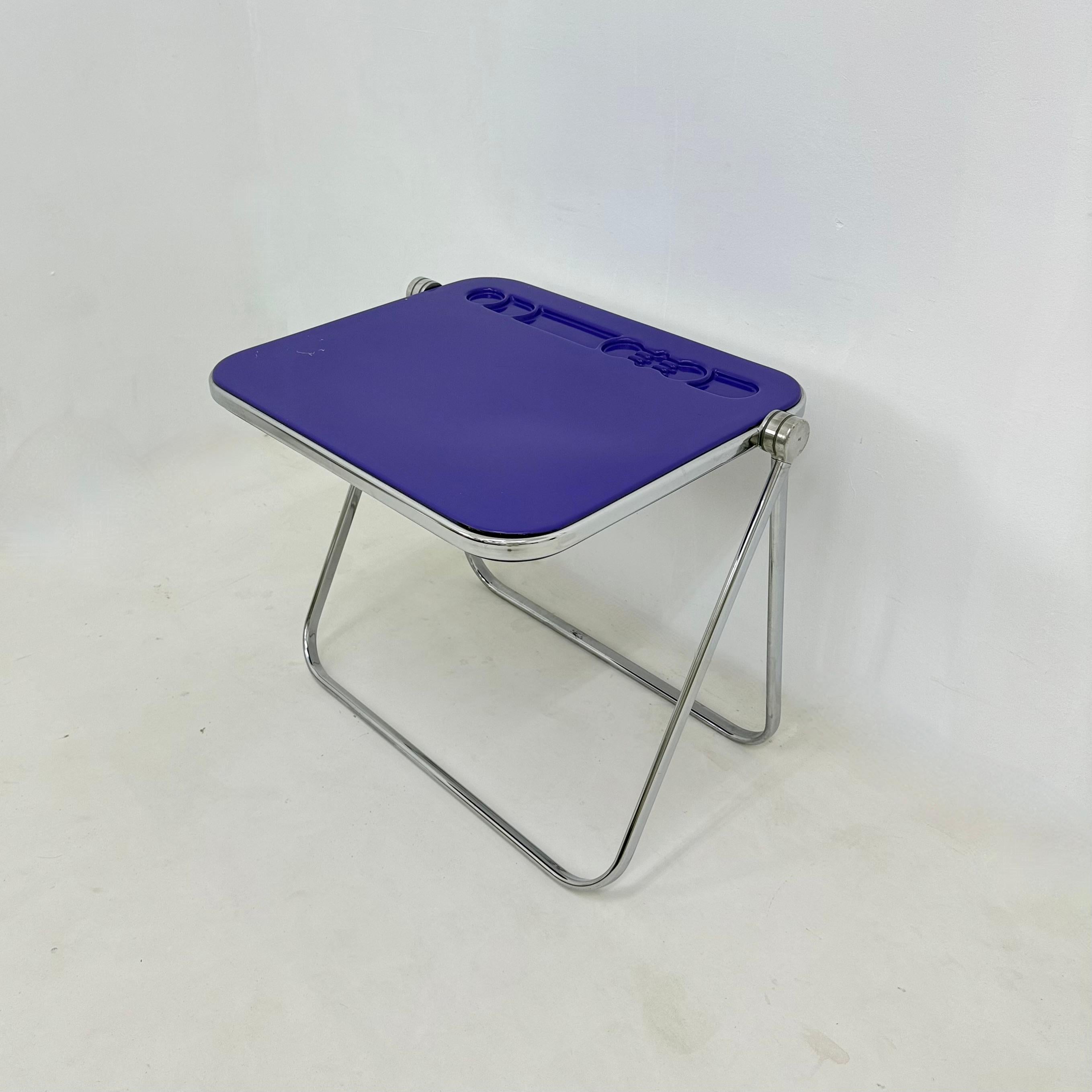 Klapptisch Platone von Giancarlo Piretti für Castelli , 1970er Jahre (Metall) im Angebot