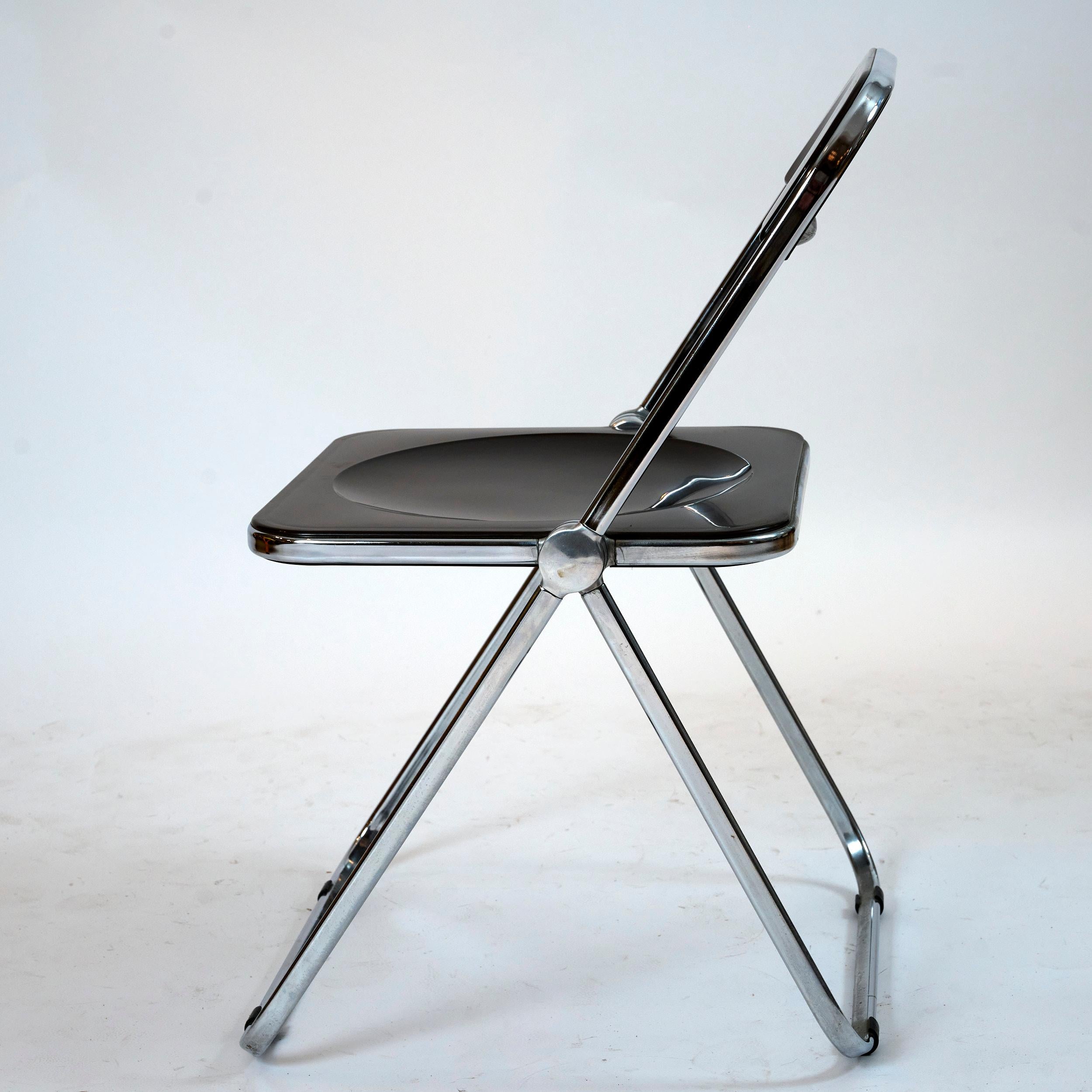 Italian Platone Folding Desk with Matching Plia Folding Chair by Giancarlo Piretti