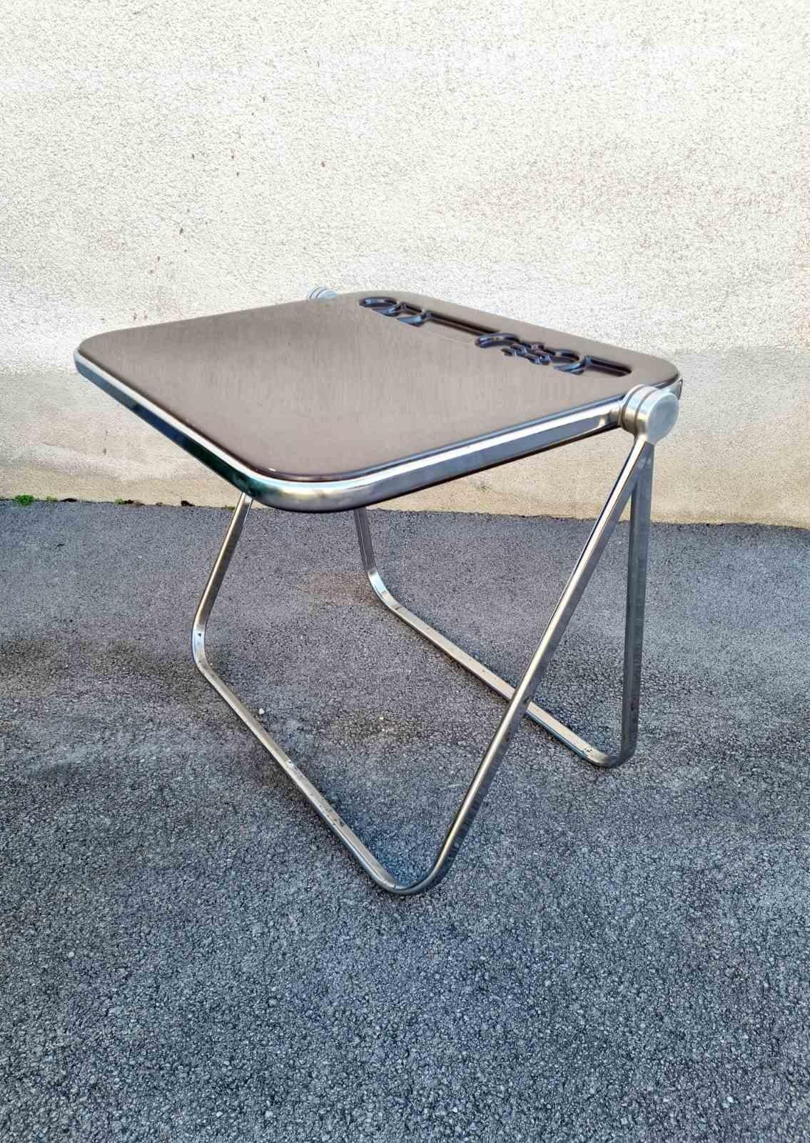 Mid-Century Modern Platone Folding Table by Giancarlo Piretti for Anonima Castelli, Italy, 70s For Sale