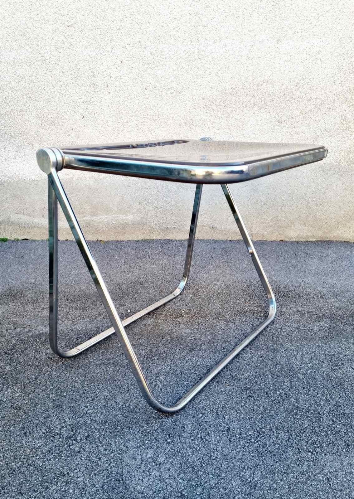 Italian Platone Folding Table by Giancarlo Piretti for Anonima Castelli, Italy, 70s For Sale