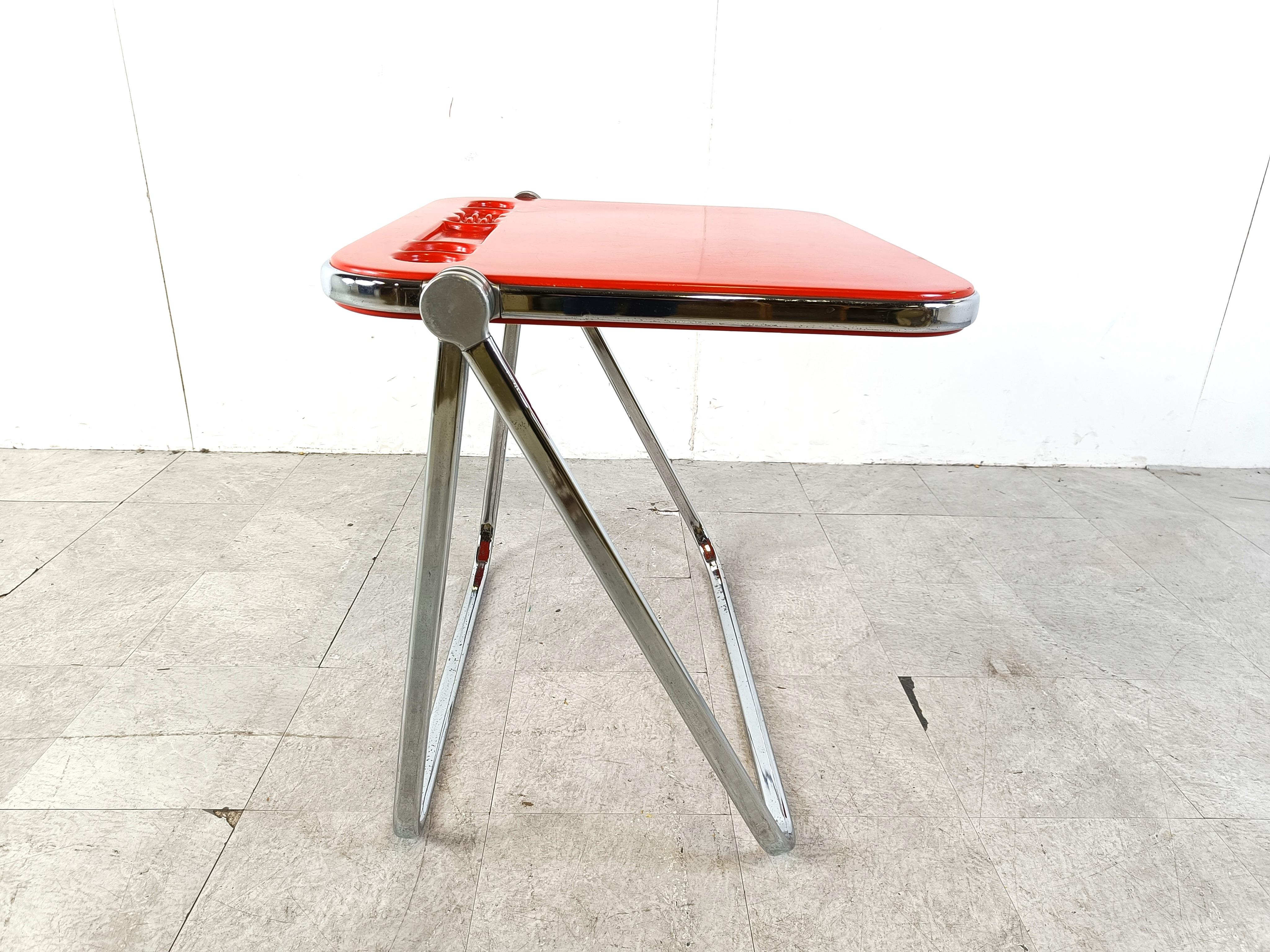 Platone folding table by Giancarlo Piretti for Castelli, 1970s In Good Condition In HEVERLEE, BE
