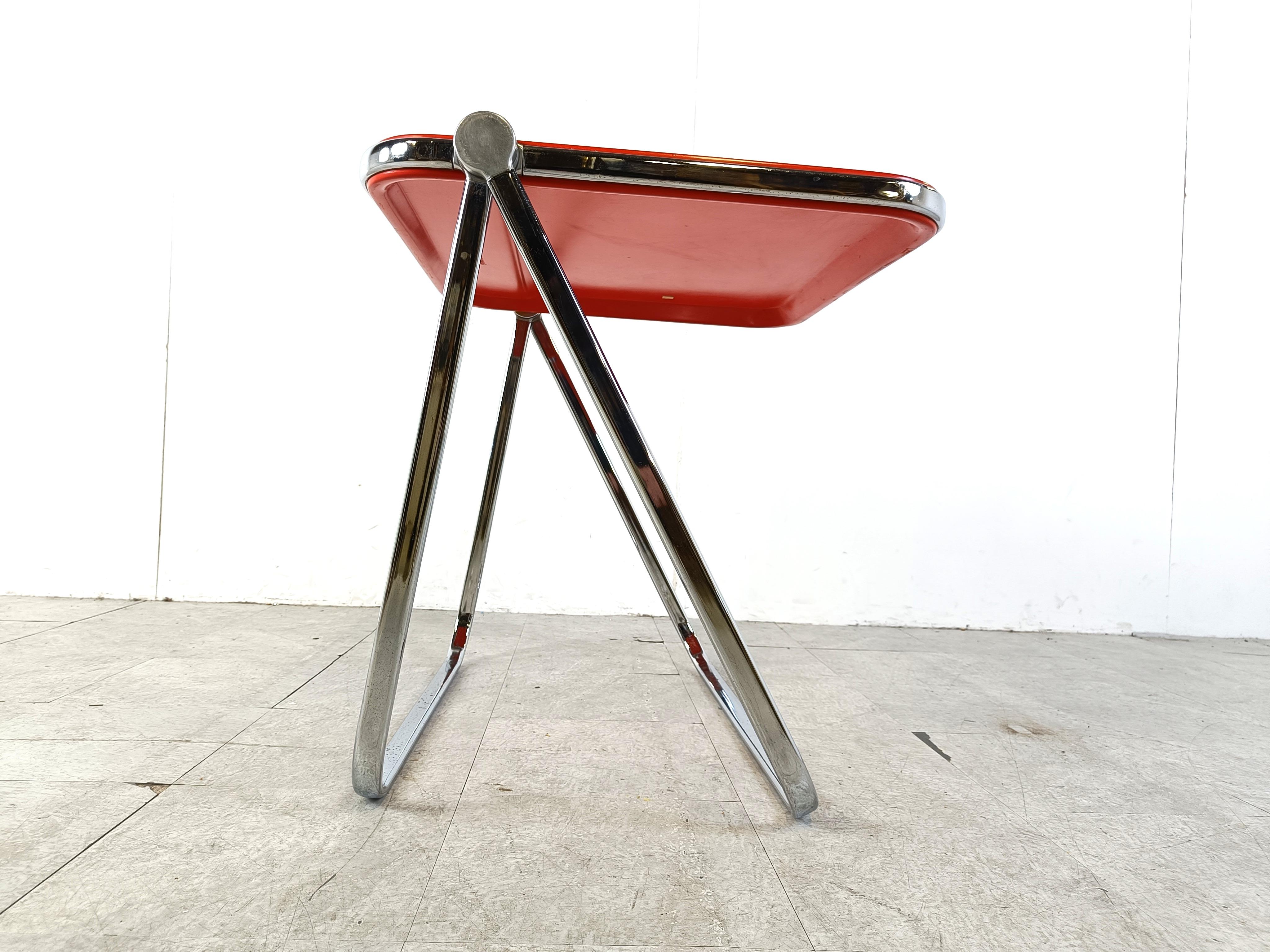 Late 20th Century Platone folding table by Giancarlo Piretti for Castelli, 1970s For Sale