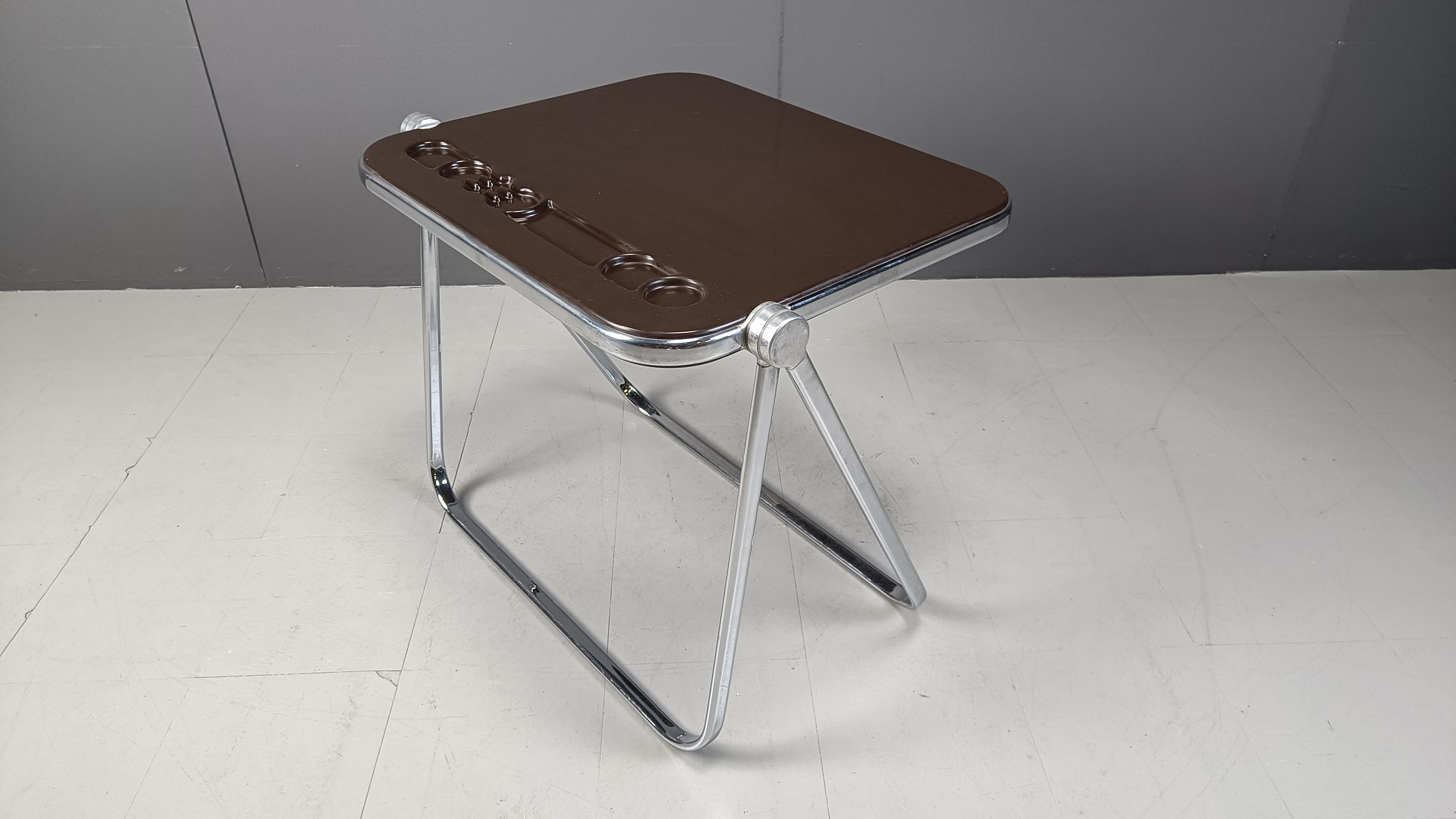 Late 20th Century Platone folding table by Giancarlo Piretti for Castelli, 1970s