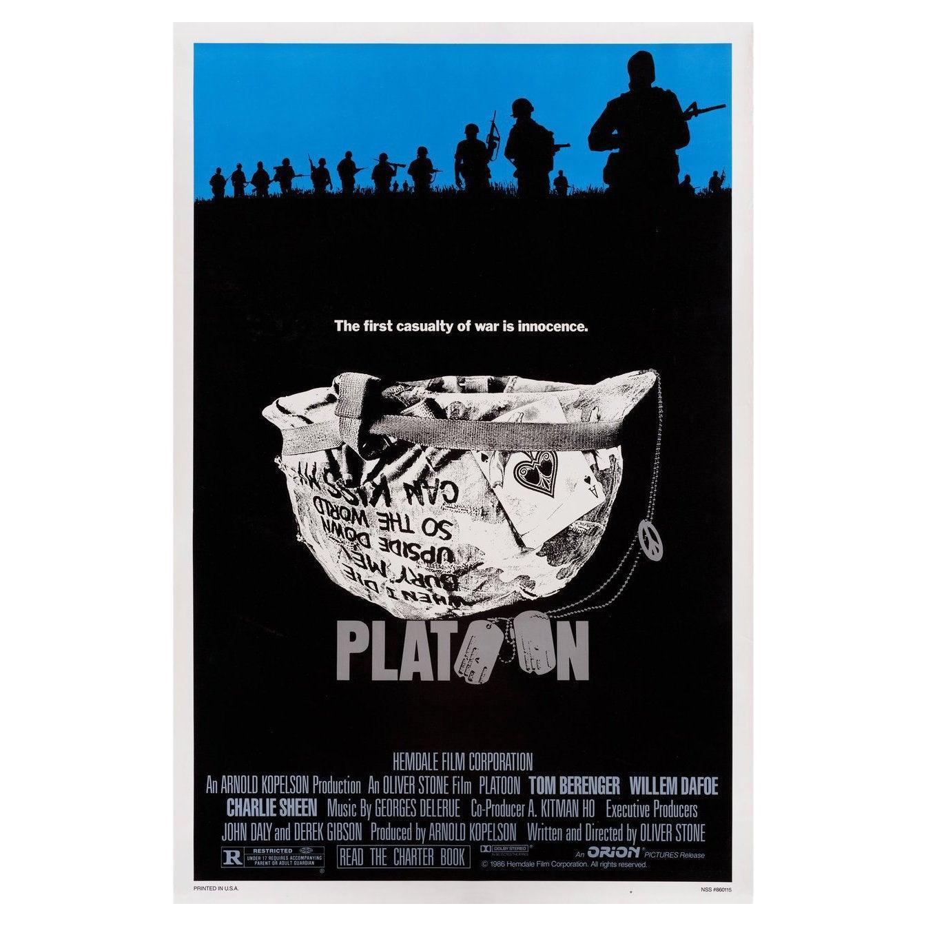 Affiche du film U.S. One Sheet Platoon, 1986