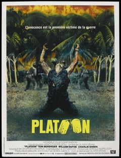 Platoon (French) "American War" Unframed Poster, 1986