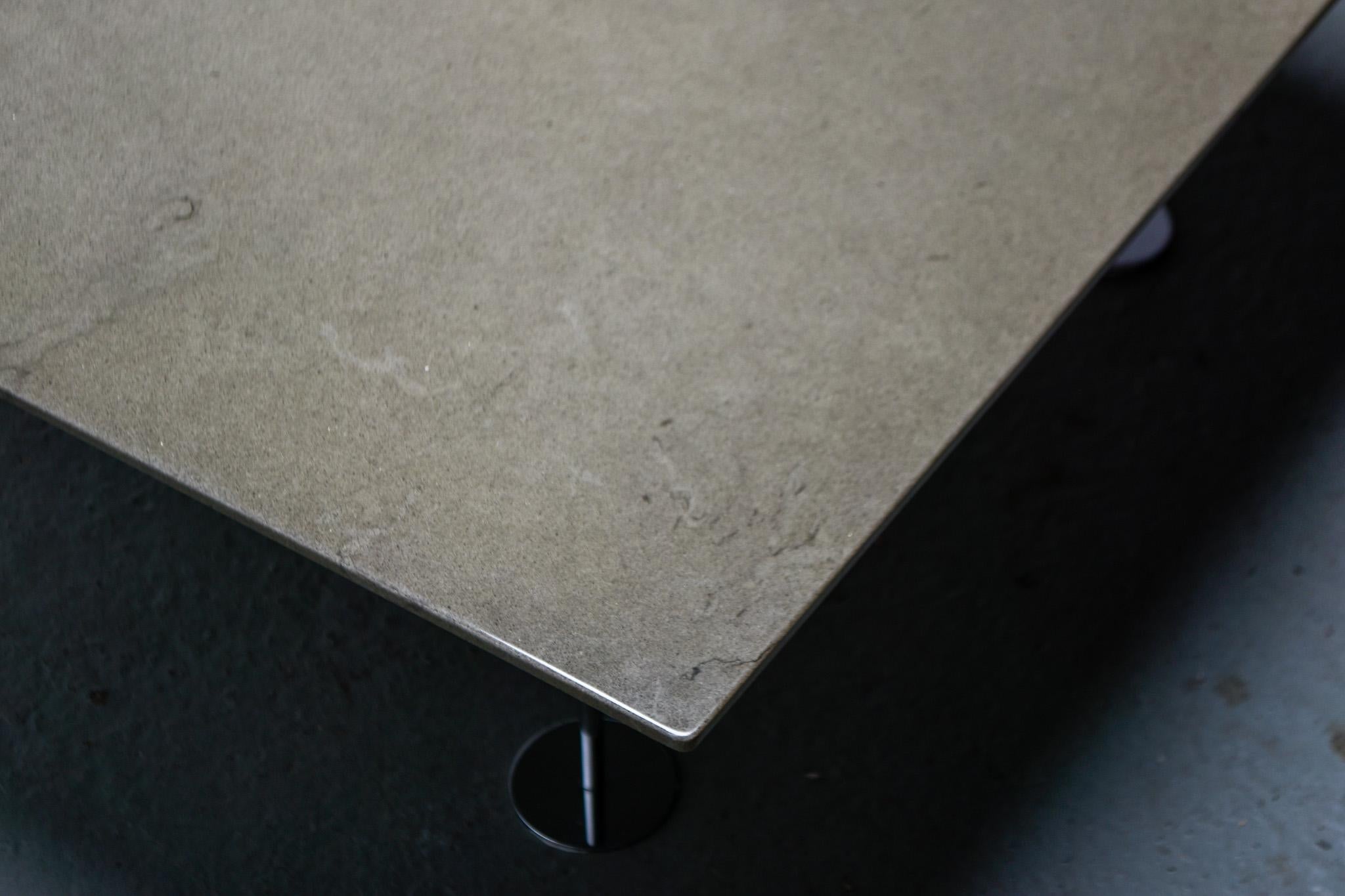 Belgian Platos polished stone coffee table Circa. 1988 For Sale