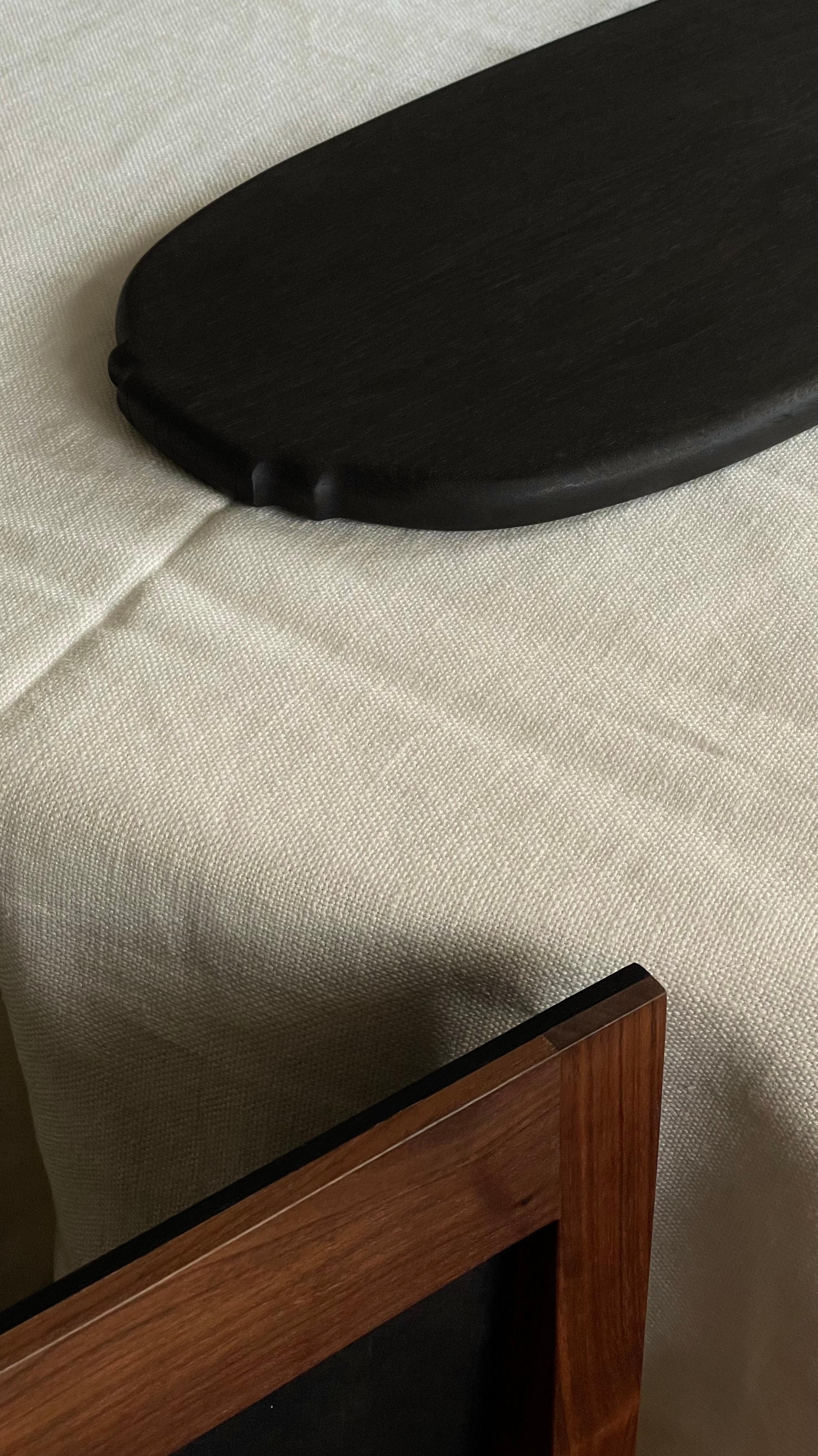 Modern Platter, Chopping Board, Serving Platter, Ebonised Oak For Sale