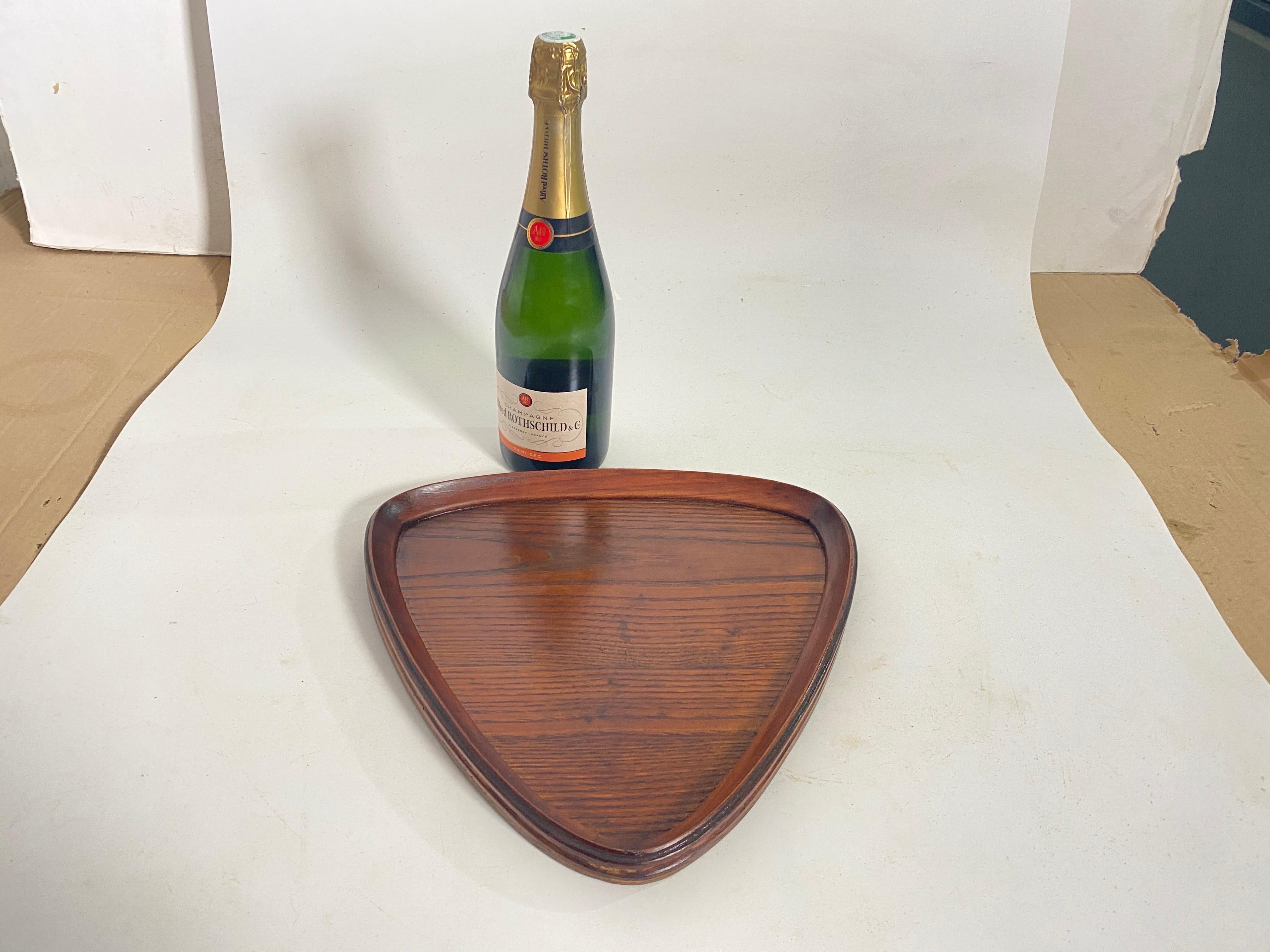 This tray or platter is from Denmark. It has been made in the 1960s.
Brown Color.
