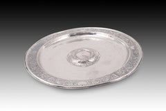 Plateau. Argent. Zaragoza, Espagne, vers 1700.