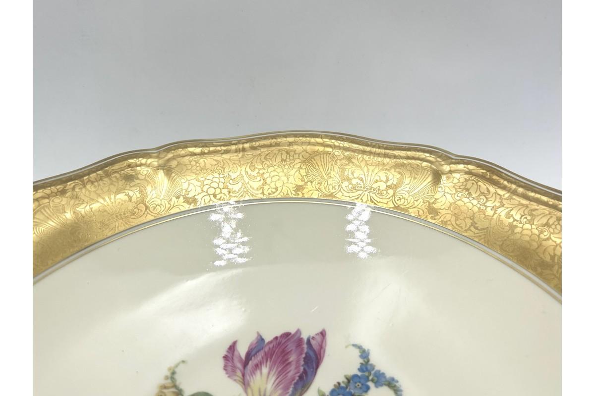 Mid-20th Century Platter with Gilding, Rosenthal Chippendale, Germany, 1940s