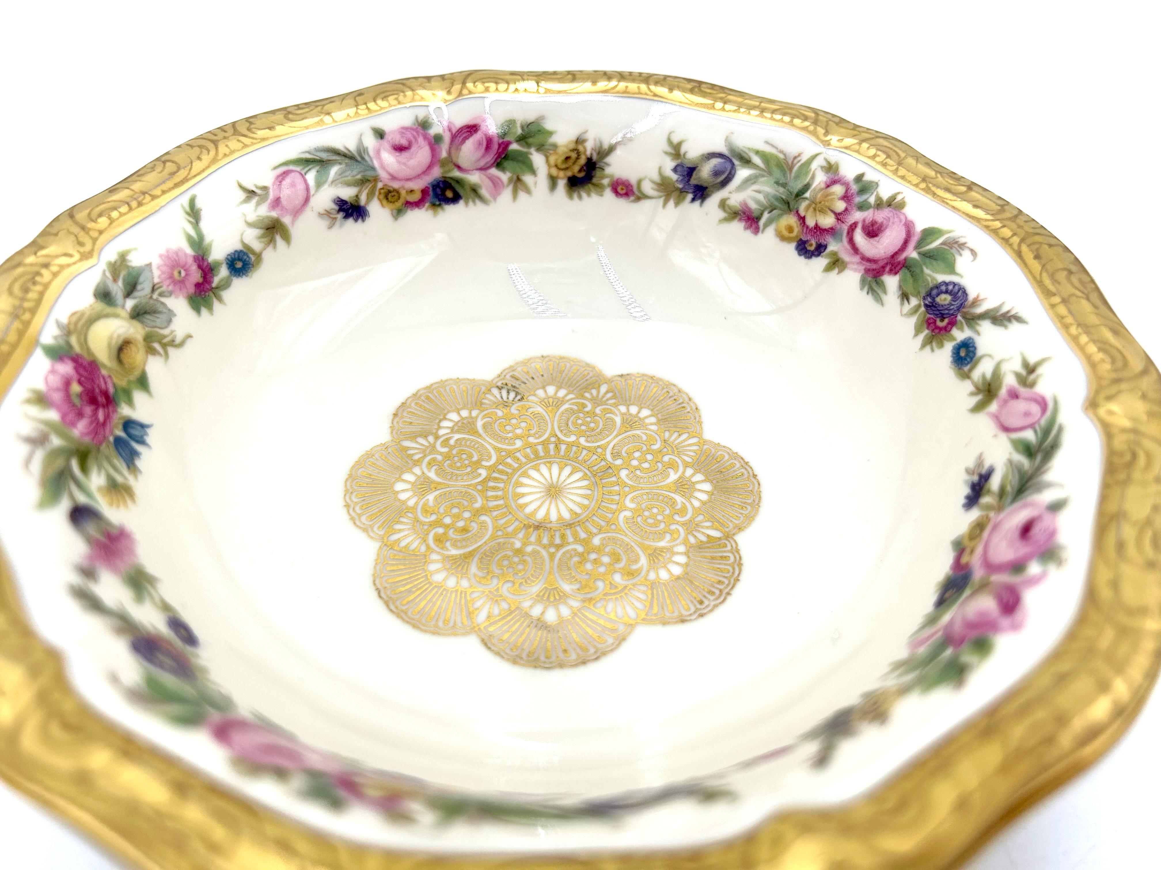 Platter with gilding, Rosenthal Chippendale, Germany, 1948 For Sale 1