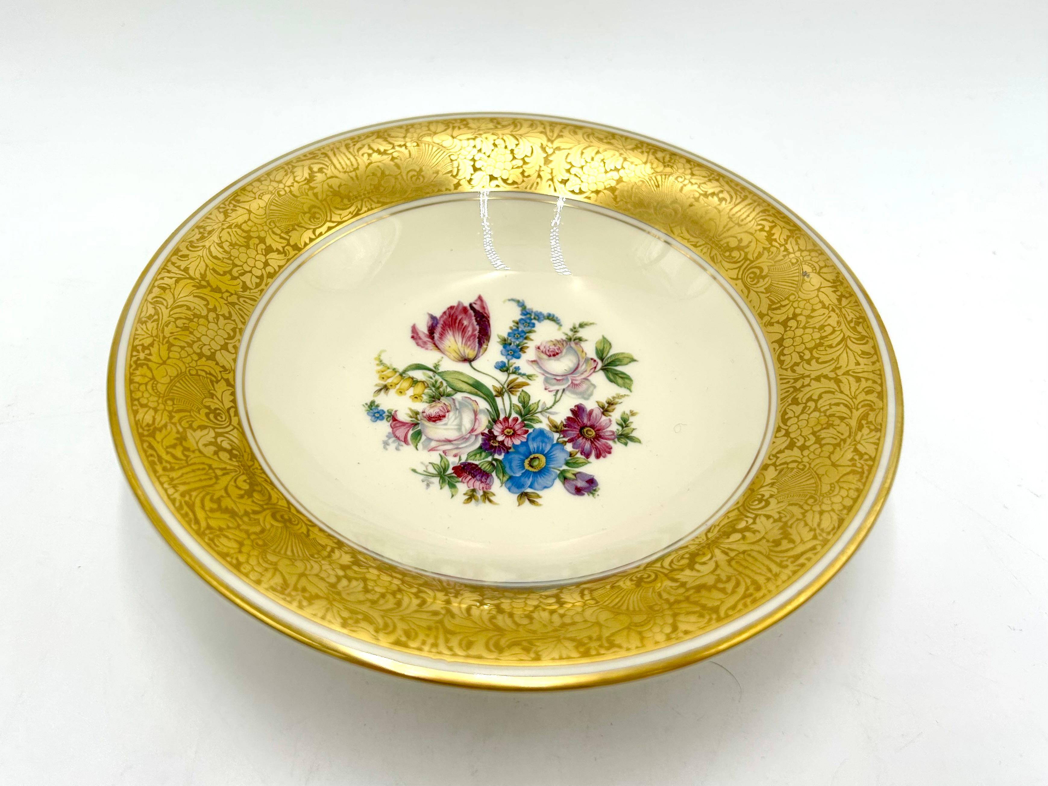 Platter with Gilding, Rosenthal, Germany, 1950 In Good Condition For Sale In Chorzów, PL
