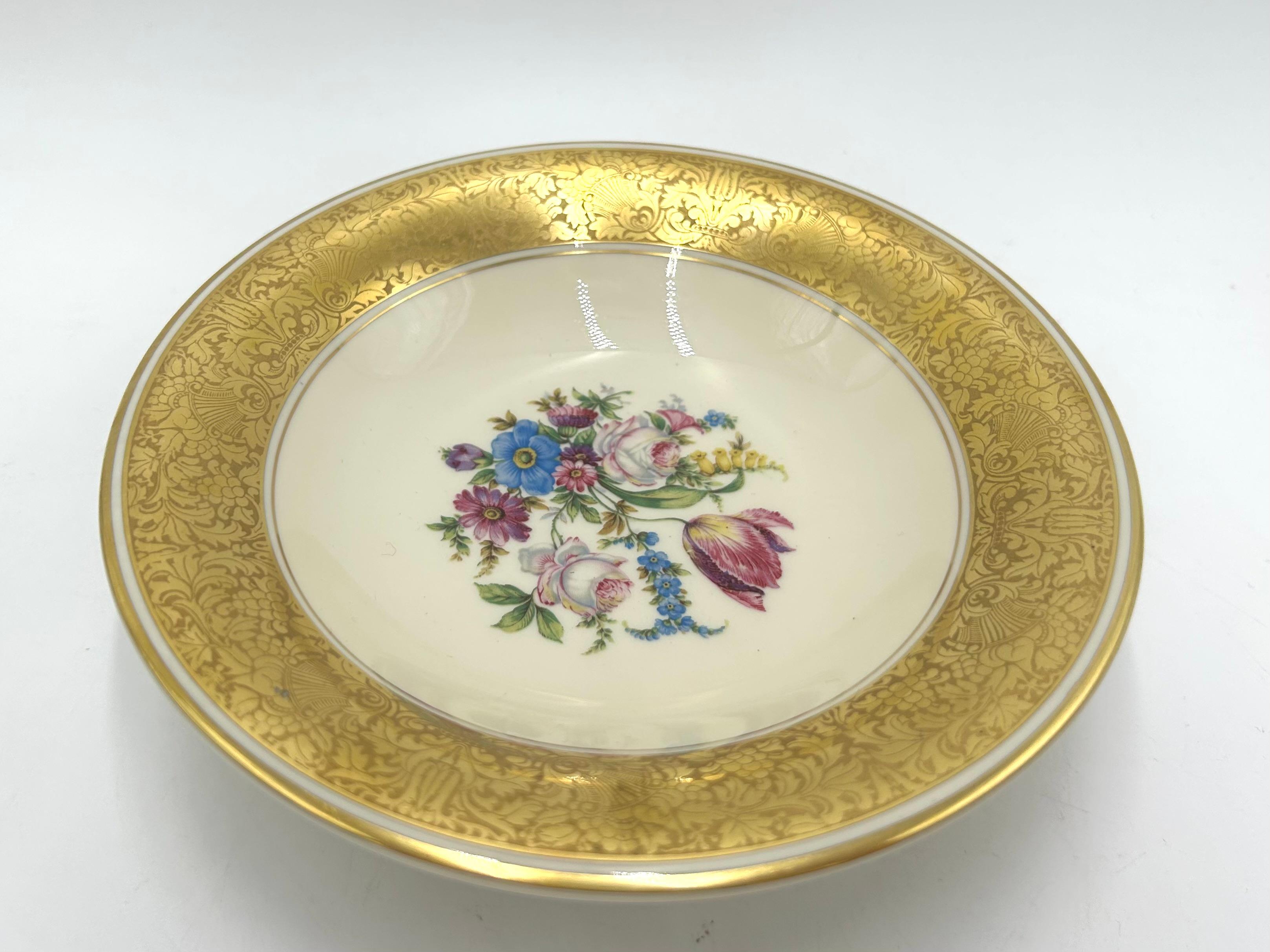 Platter with Gilding, Rosenthal, Germany, 1950 For Sale 1