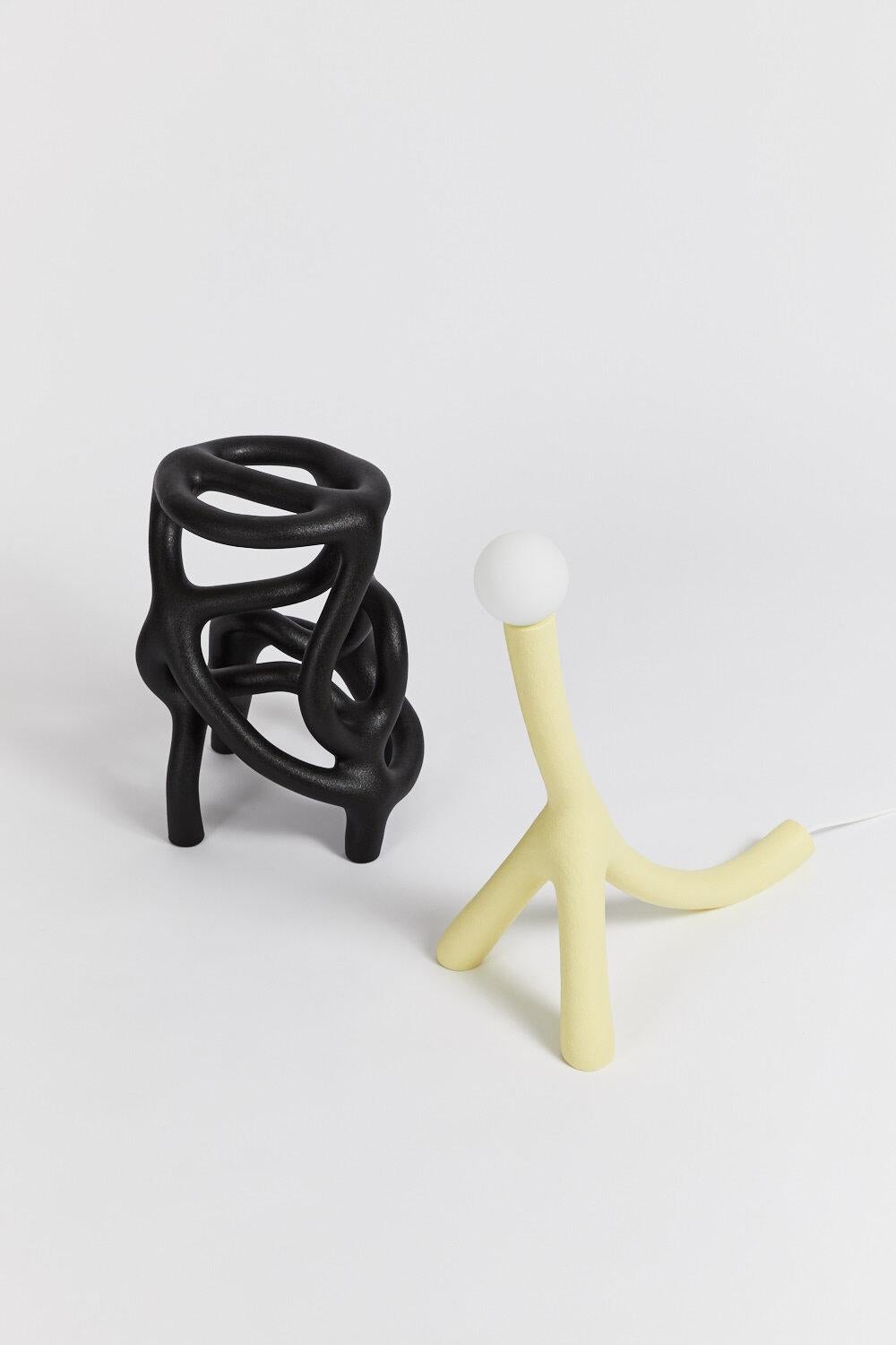 Play Object 01 Limited Edition Sand and Nylon Table Lamp by Hot Wire Extensions In New Condition For Sale In Geneve, CH