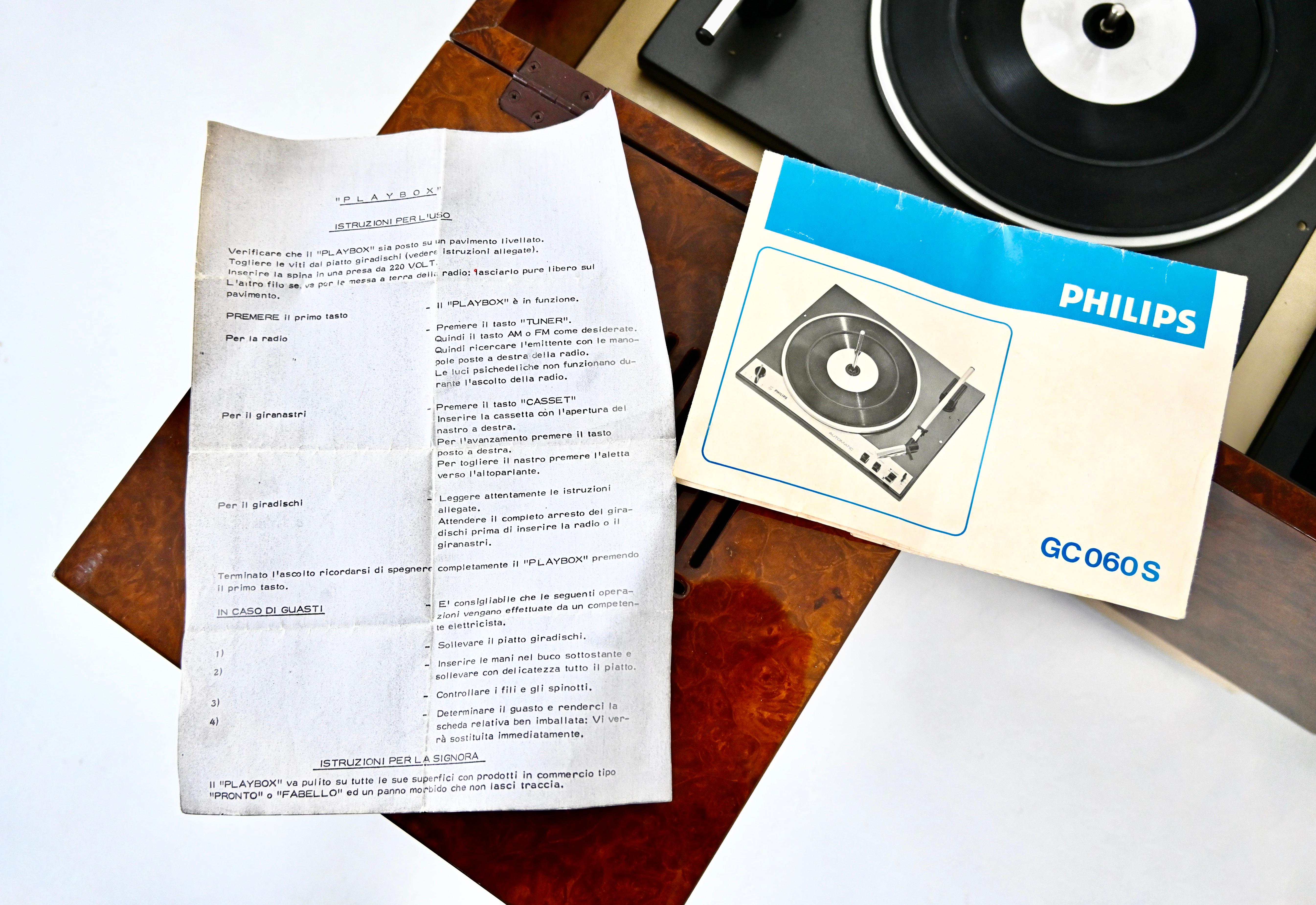 Playbox Record Player stereo by Philips and Medea, 1974 en vente 4