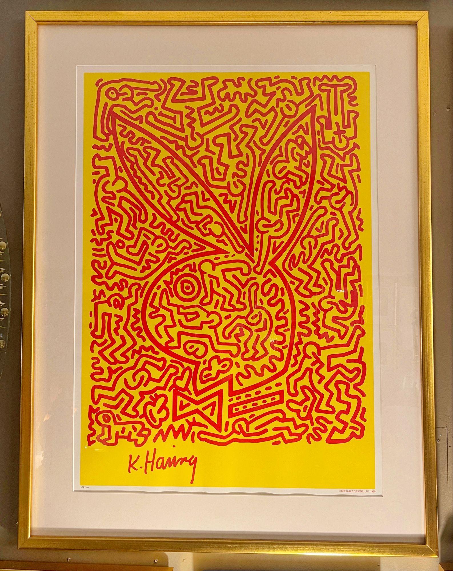 Keith Haring (American, 1958-1990) 'Playboy Bunny No. 2' Serigraph.
Special editions, LTD. 1990 - 478/1000