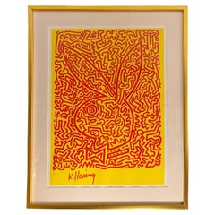'Playboy Bunny No. 2', Keith Haring Serigraph