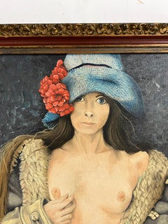 Playboy illustration oil "Wednesday's Child" by Ed Redondo, Dated 1974