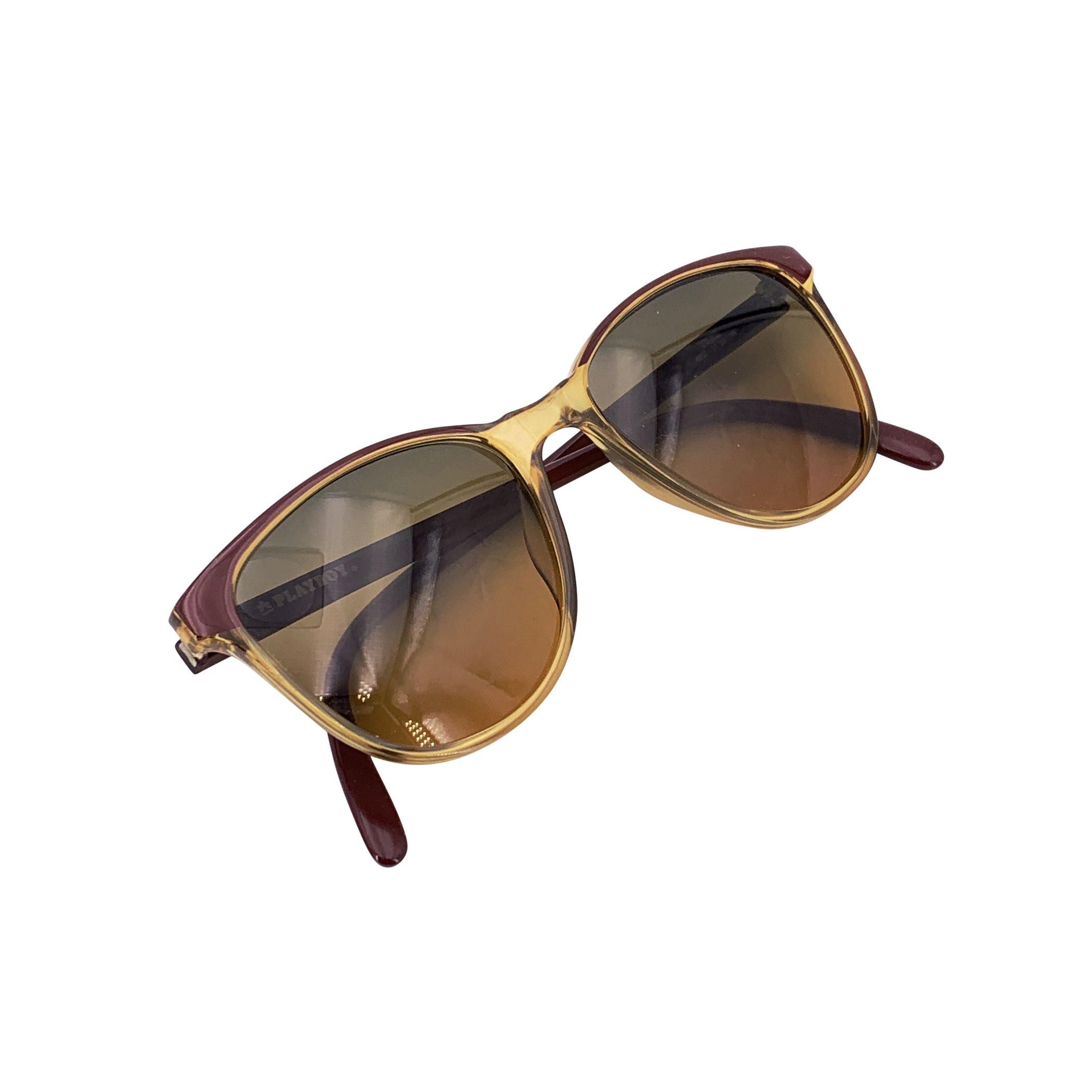 Playboy Vintage Lunettes de soleil unisexes 53/16 140mm Rouge en vente 1