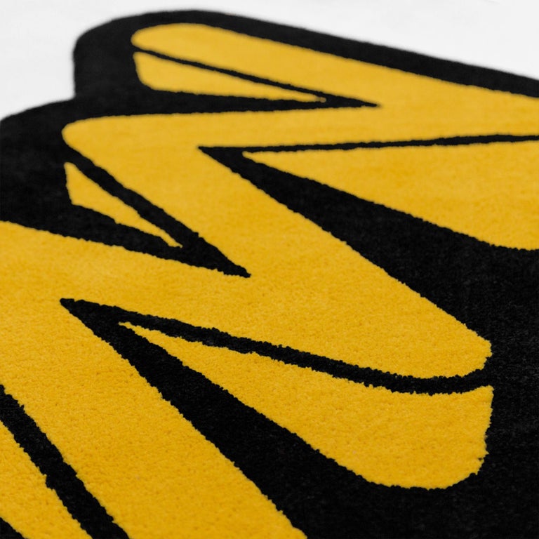 Playful 2 Colors ZigZag Rug from Graffiti Collection by Paulo Kobylka