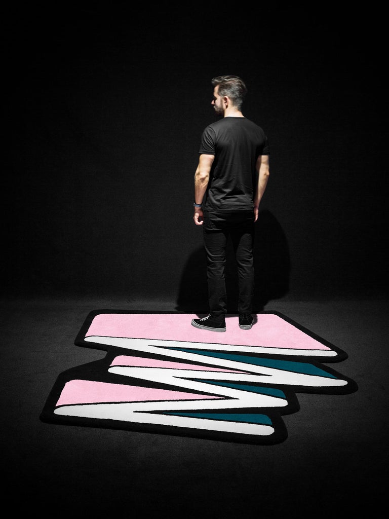 Playful Rug Playful 4 Colors ZigZag Rug from Graffiti Collection by Paulo Kobylka ...