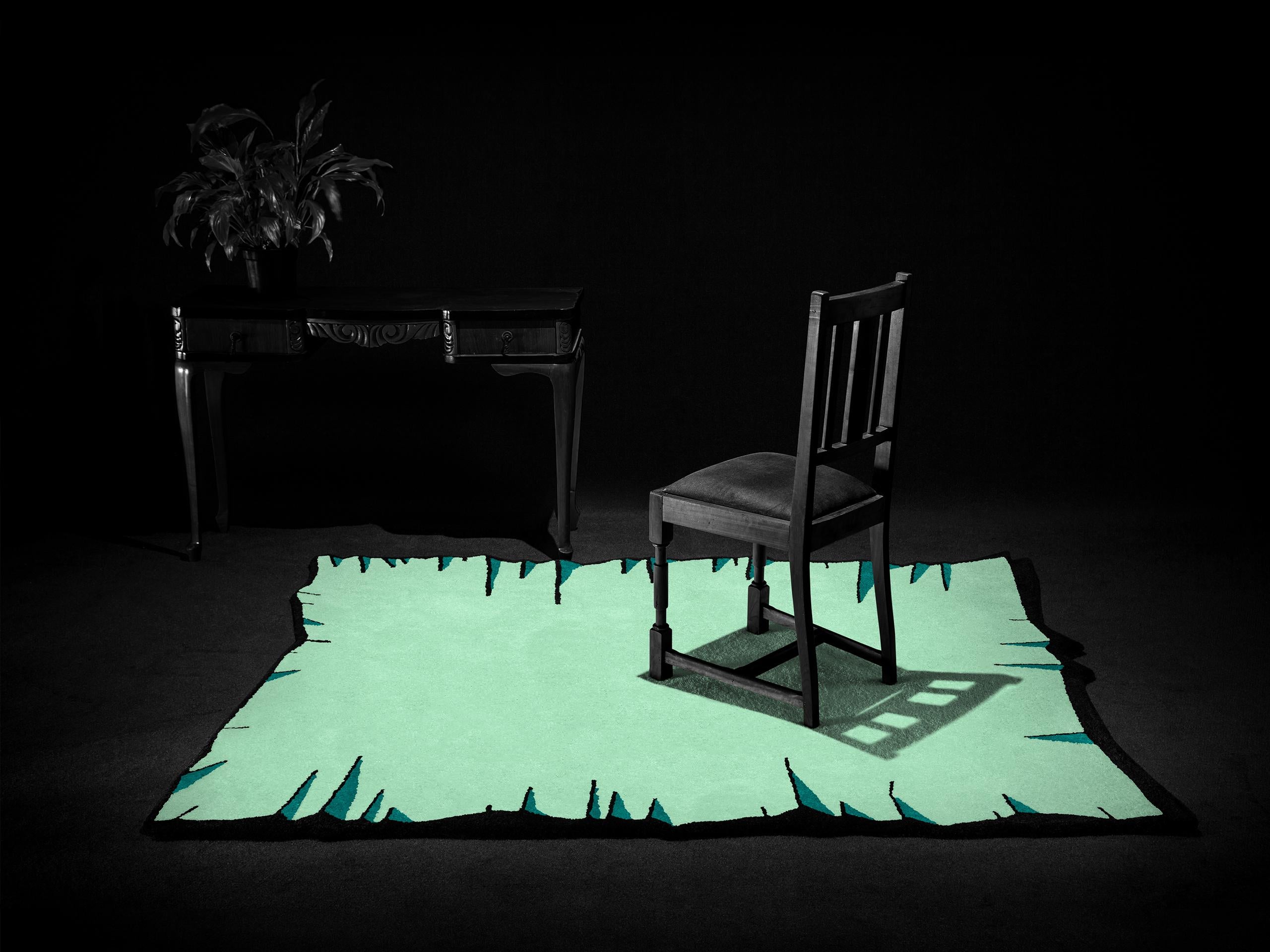 Inspired by graffiti, this rug collection is designed with simple and well-defined features, expressive lines and details that suggest light, shadow and depth.
The manufacturing technique is the Tufting: on a synthetic mesh screen, polyamide yarns
