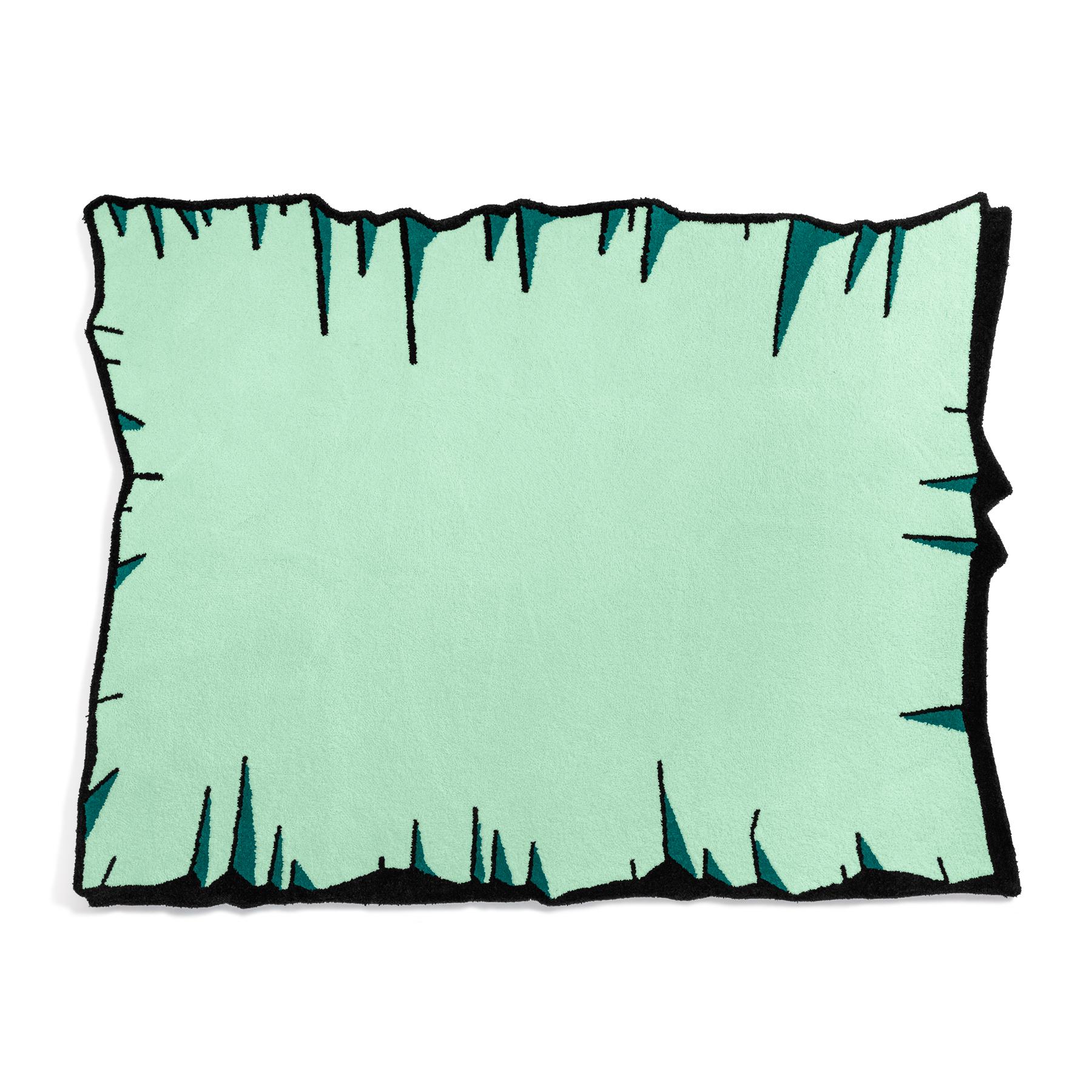 Playful Colorful Crumpled Rug from Graffiti Collection by Paulo Kobylka, Small For Sale 1
