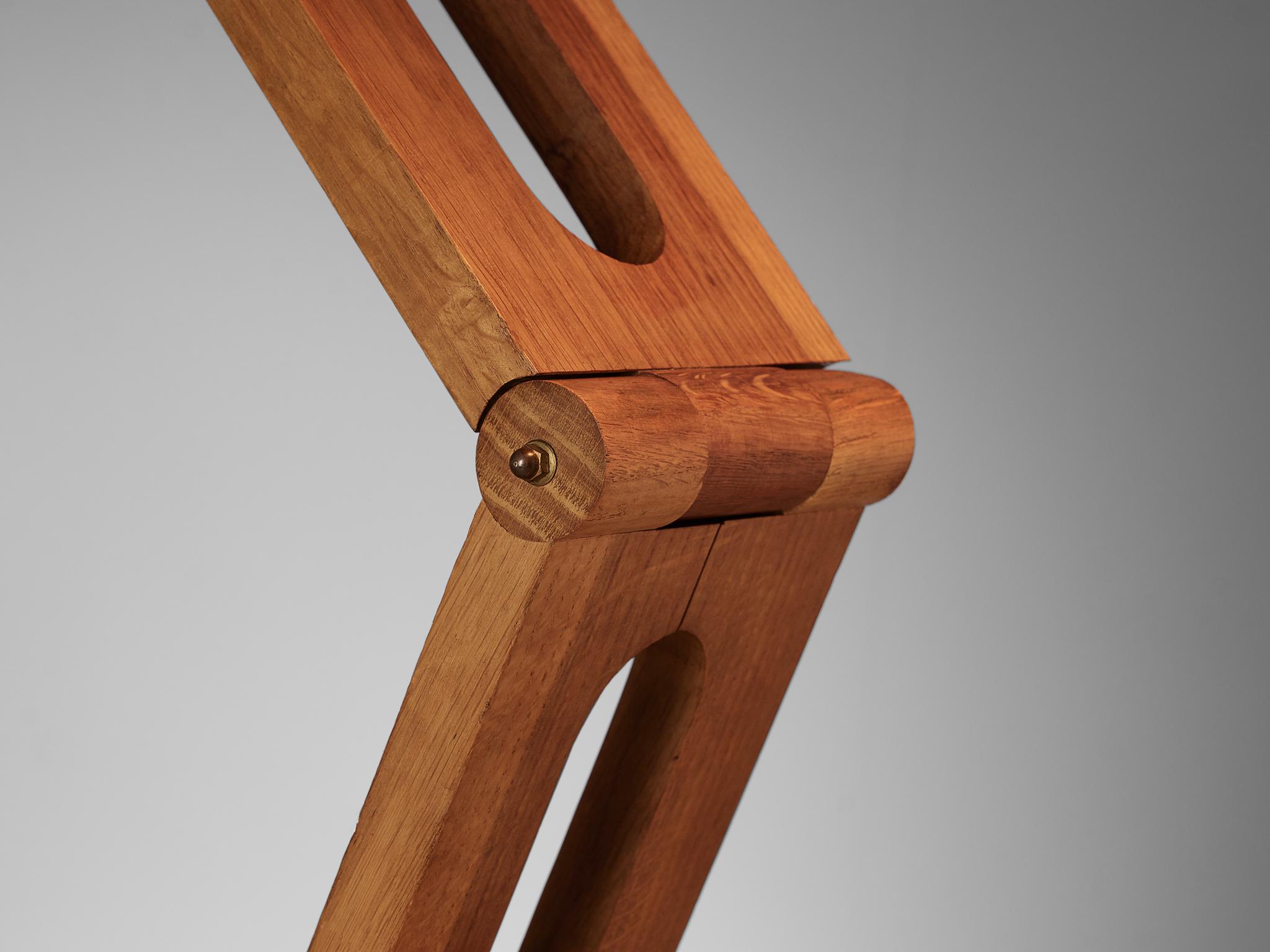 Playful Desk Lamp by Paolo Pallucco in Solid Oak 2