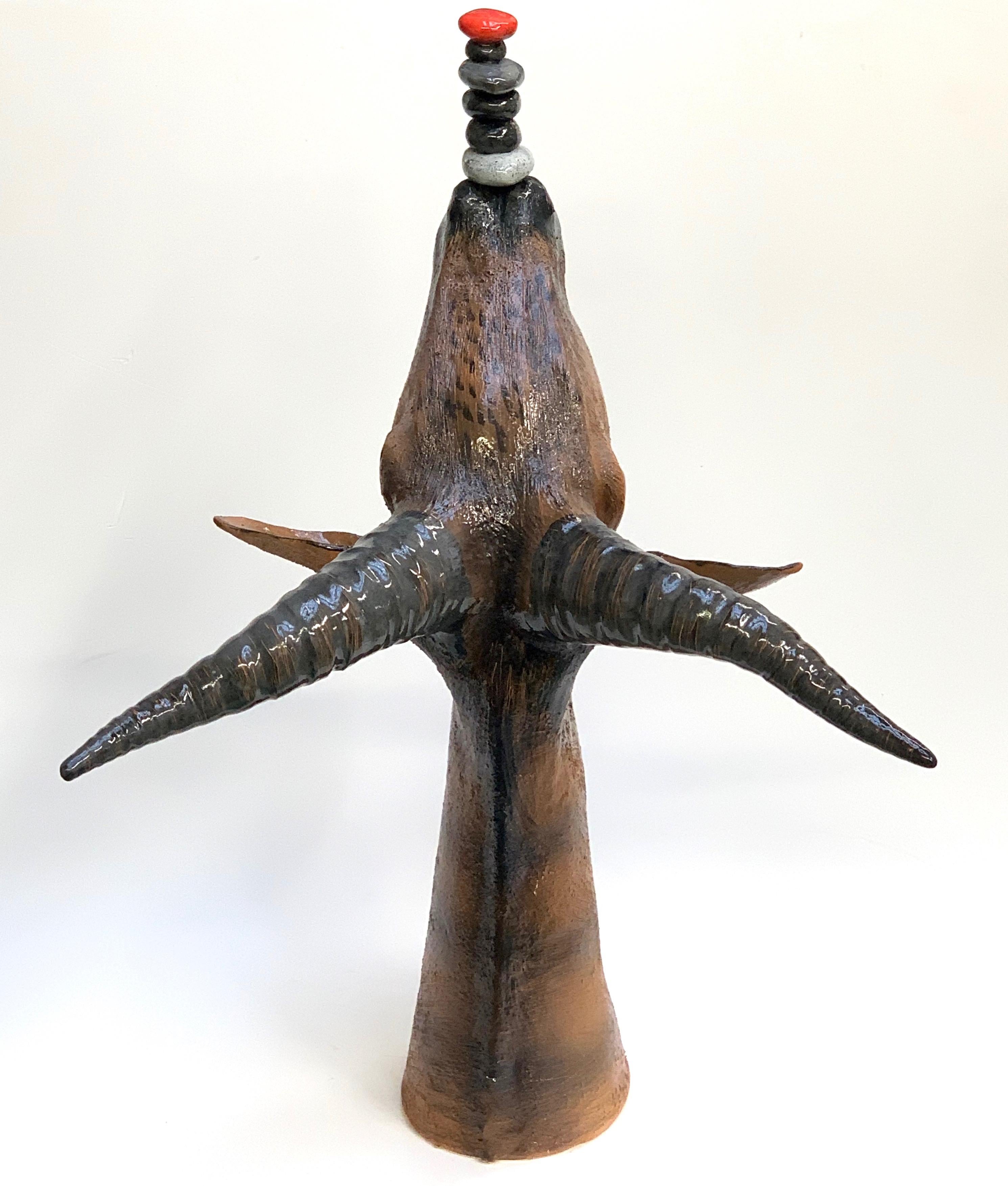 Moderne Ibex ludique, centre de table en céramique, design artisanal en Italie, 2021 en vente