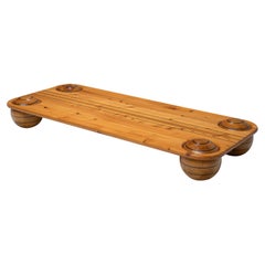 Playful Italian Coffee Table in Pine