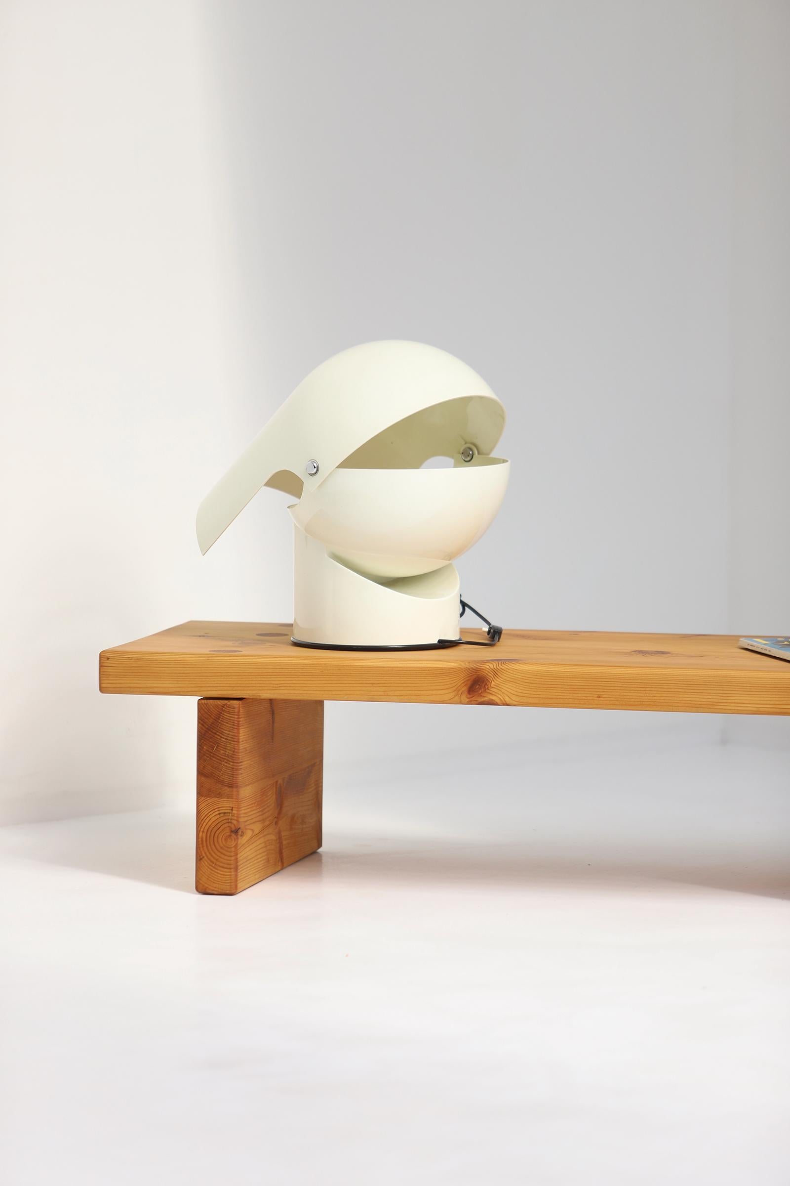 Italian Playful Mezzopileo Table Lamp Designed by Gae Aulenti for Artemide, Italy, 1972
