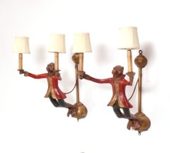 Billing Monkey Butler Sconces di Bill Huebbe