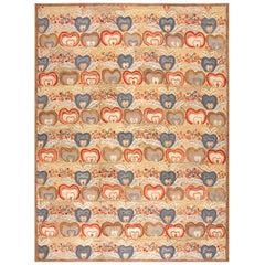 Playful Multicolor Heart Pattern Reproduction American Hooked Rug 6
x9
Carpet