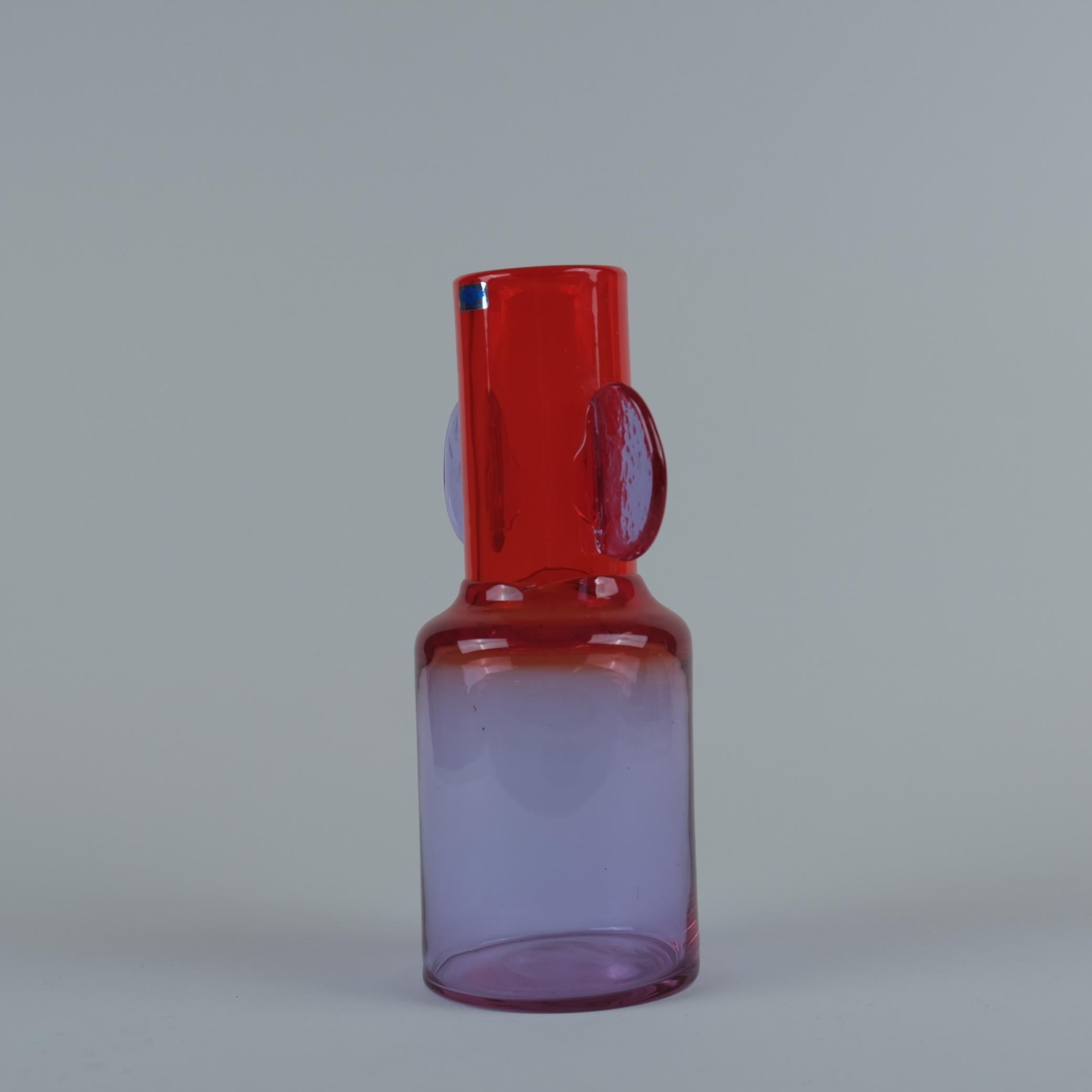 Finlandais Vase en verre d'art 