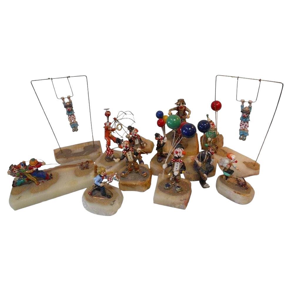 Playful Set of Ron Lee Clowns For Sale