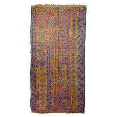 Playful Vintage Berber Aït bou Ichaouen Carpet Curated By Breuckelen Berber