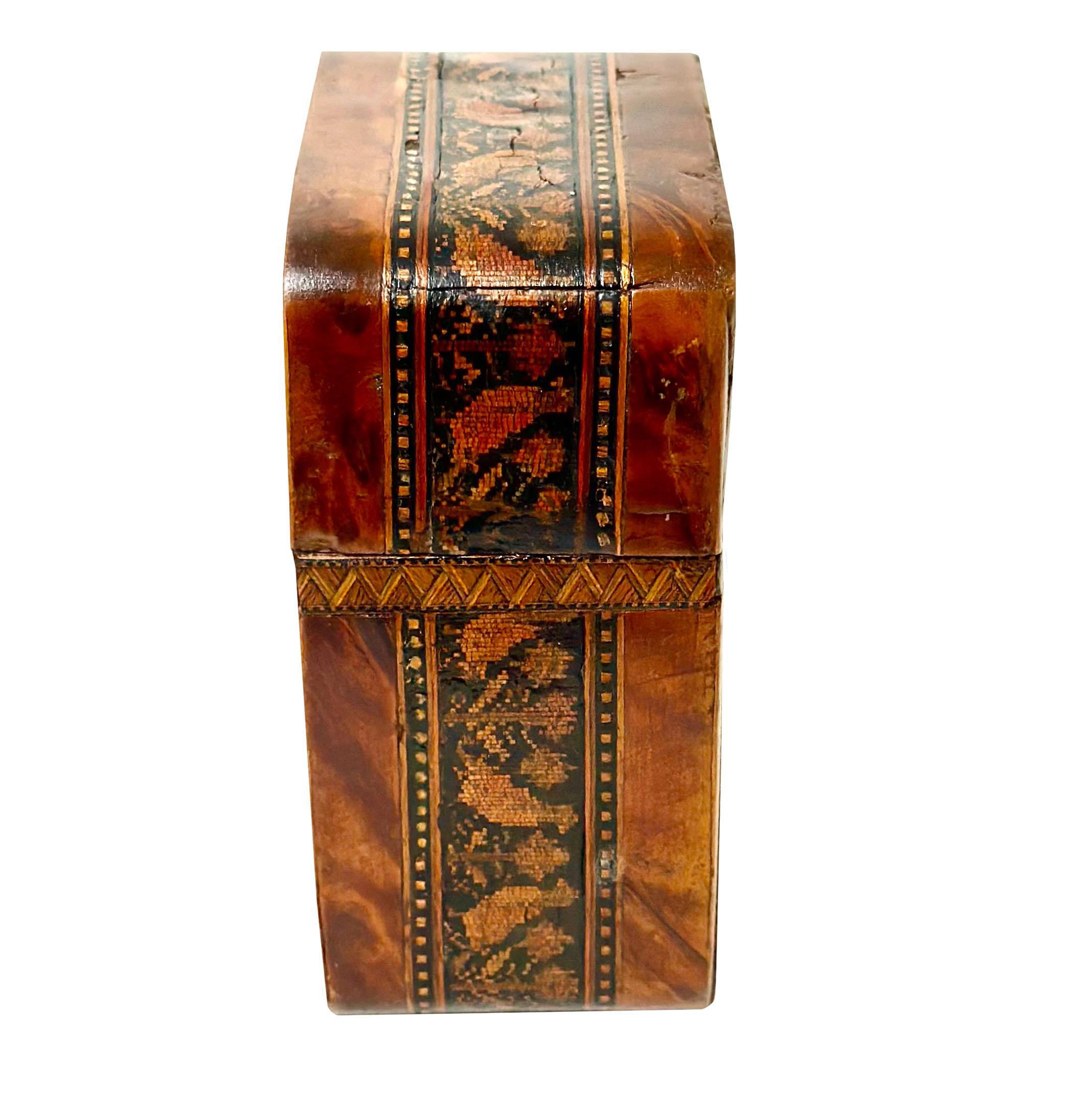 19th Century Playing Card Box For Sale