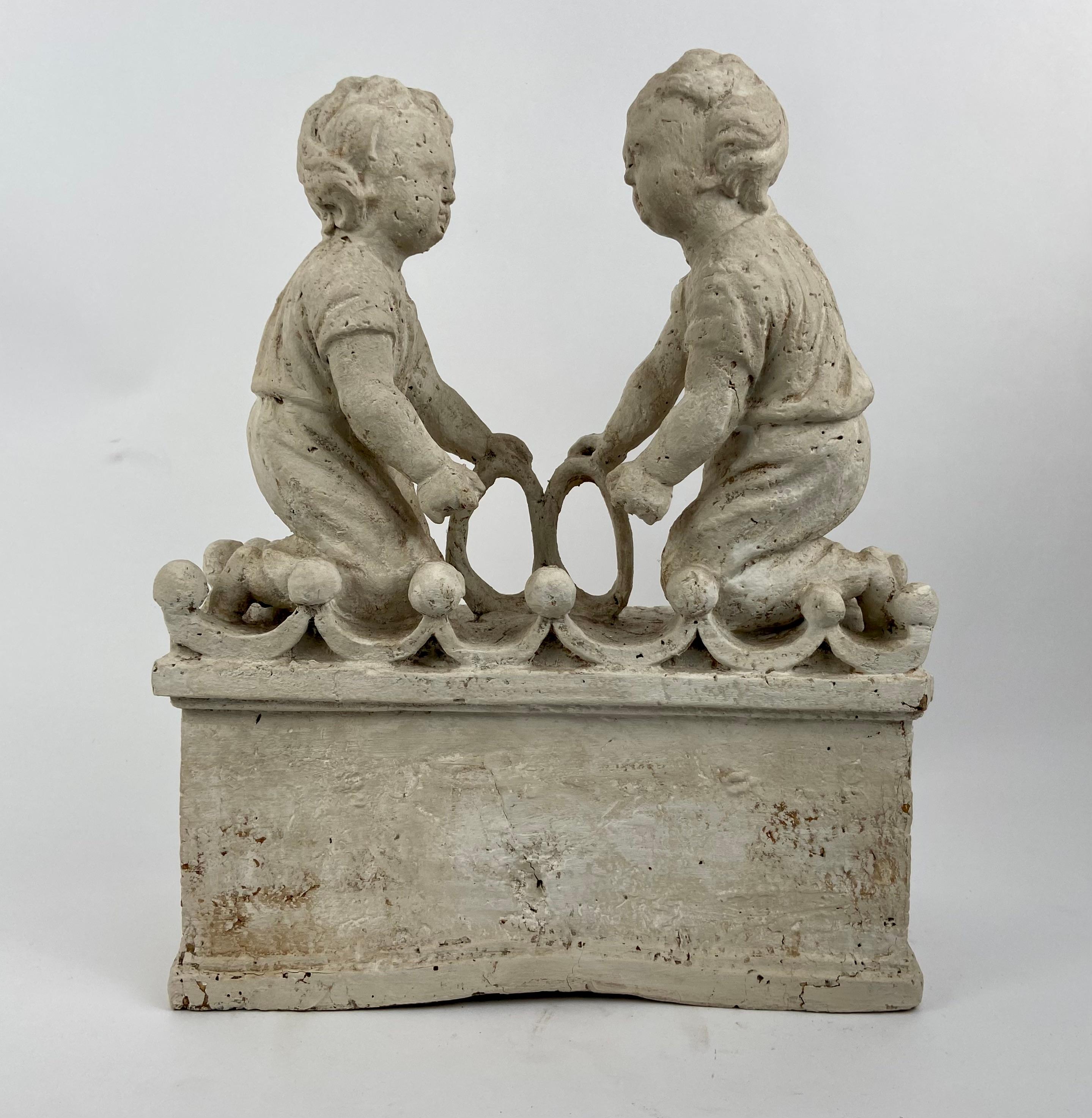 Playing children, hand carved  For Sale 1