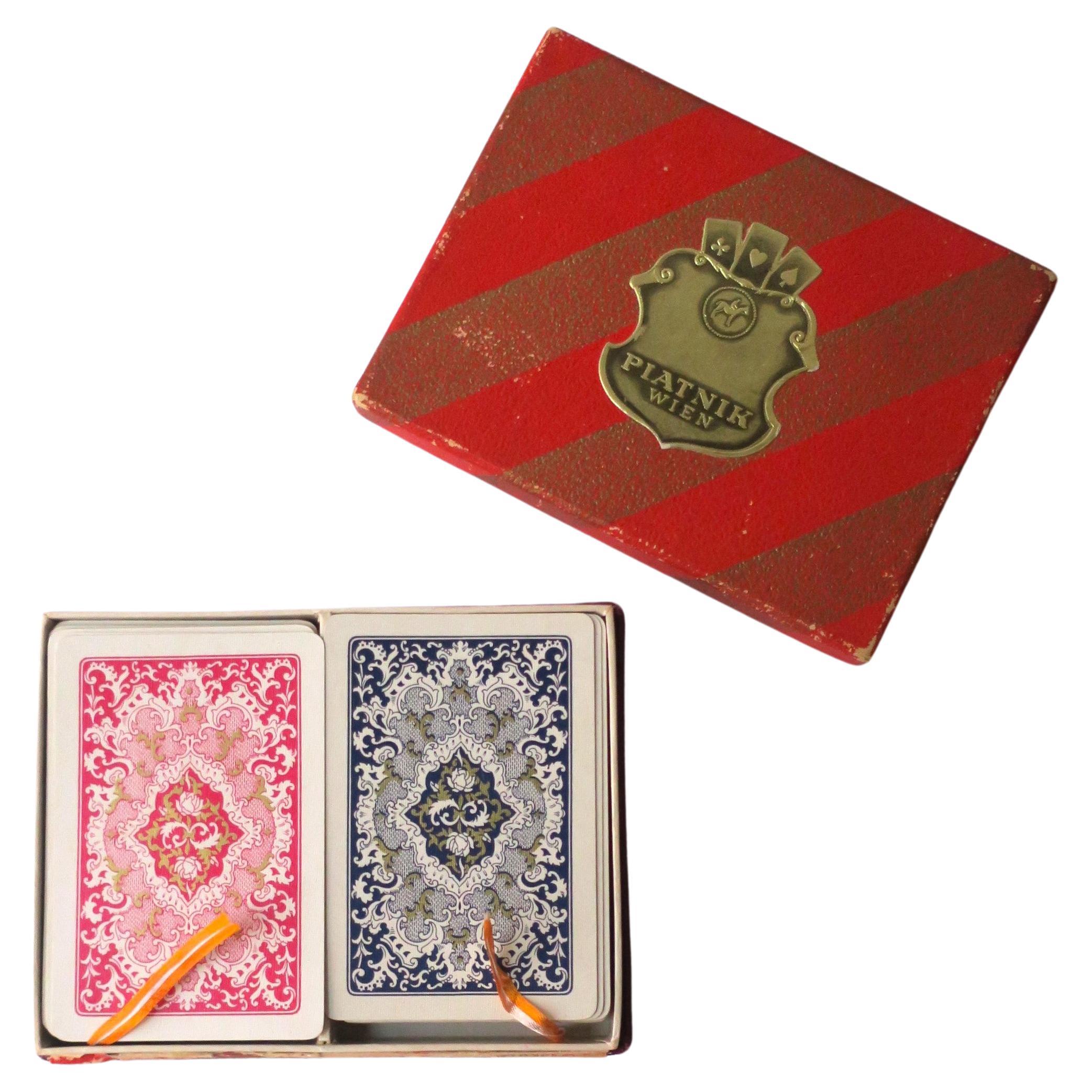 Spielkarten-Doppeldeckiges Kartenspiel aus Österreich im Angebot