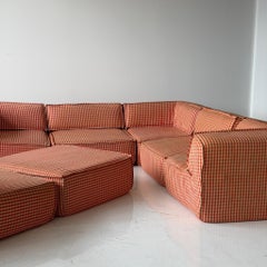 Playpen Sectional by Hans Hopfer for Roche Bobois in Gingham