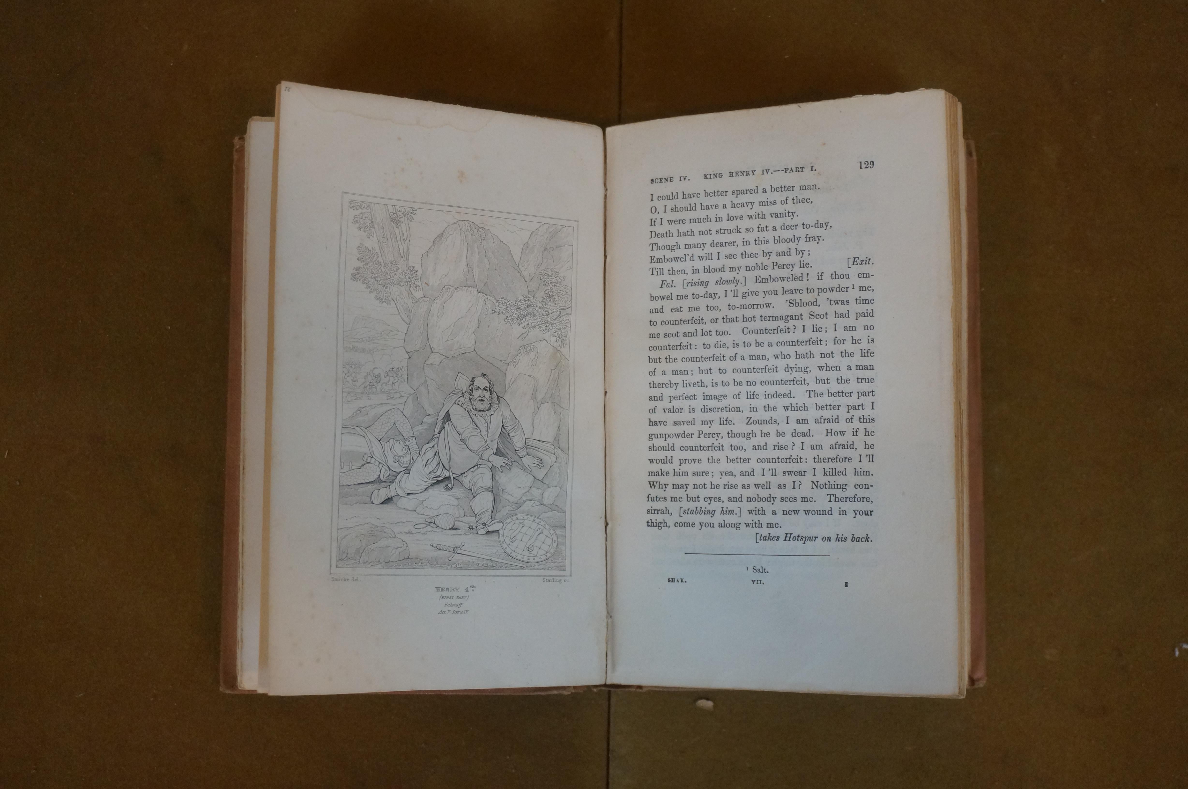 Plays & Poems of Shakespeare A J Valpy Pictorial Edition 10 Vol Antique Book Set For Sale 5