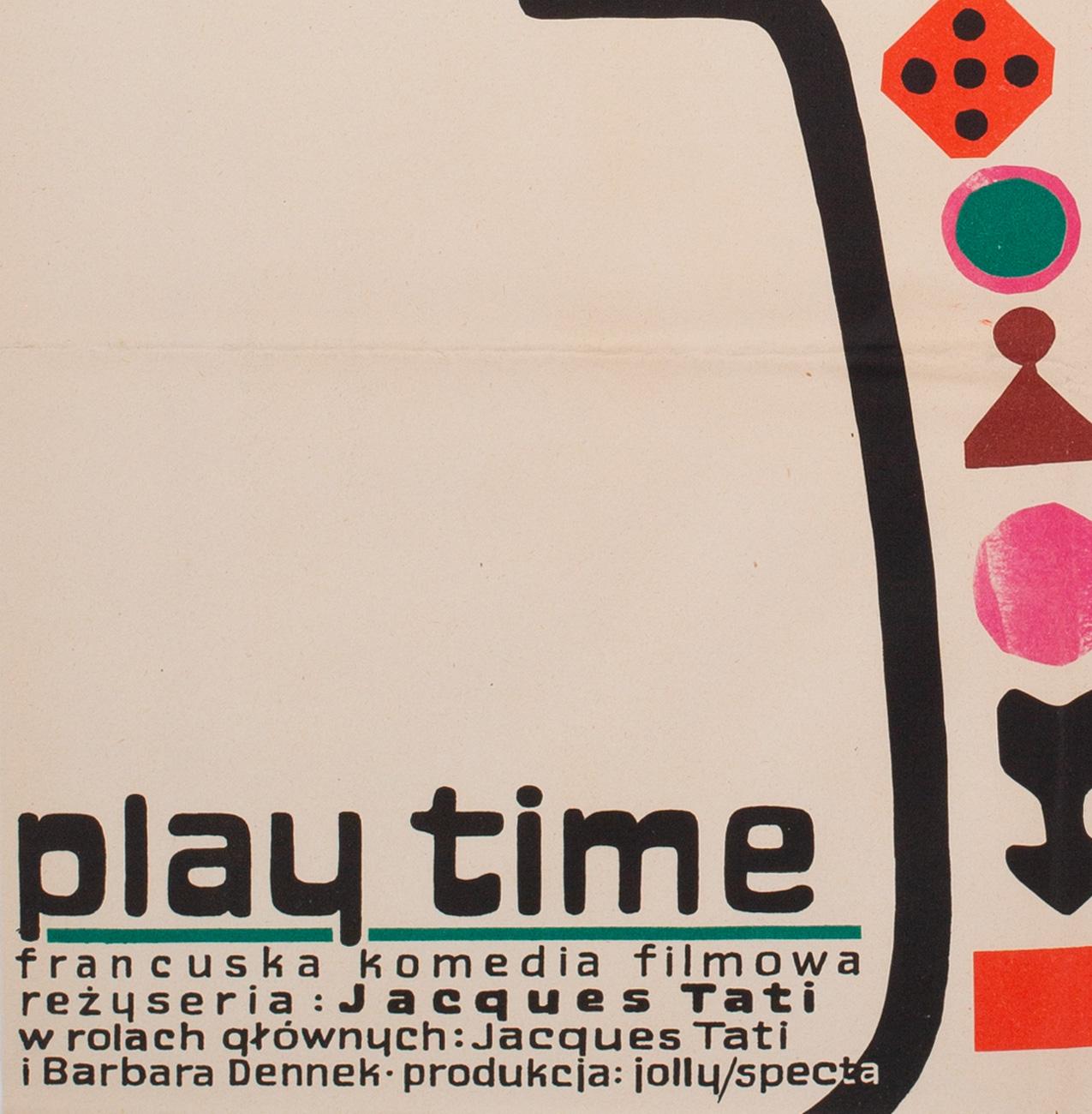 Playtime 1971 Polish A1 Film Movie Poster, Flisak 2