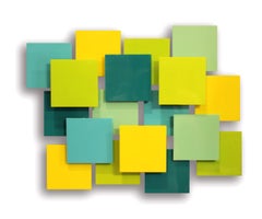 "Playtime AP" Original Glass and Metal Wall Sculpture