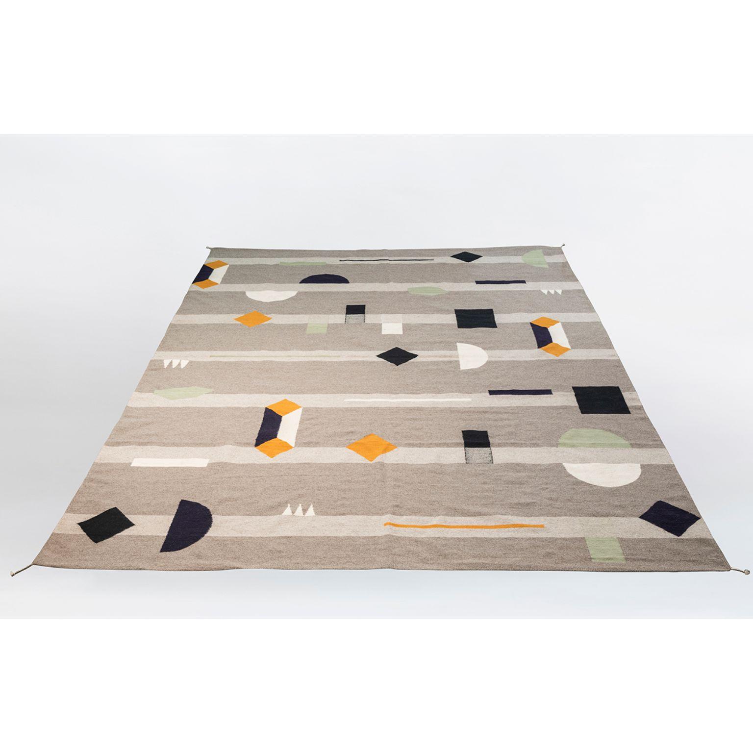 Playtime rug Eeny Meeny Miny Moe by Emma Boomkamp
Materials: W 400 x D 300 cm
Dimensions: Wool hand-knotted or tufted version

Other dimension available: W 300 x D200 cm.

Emma Boomkamp’s Playtime rug collection is inspired by the childhood. A